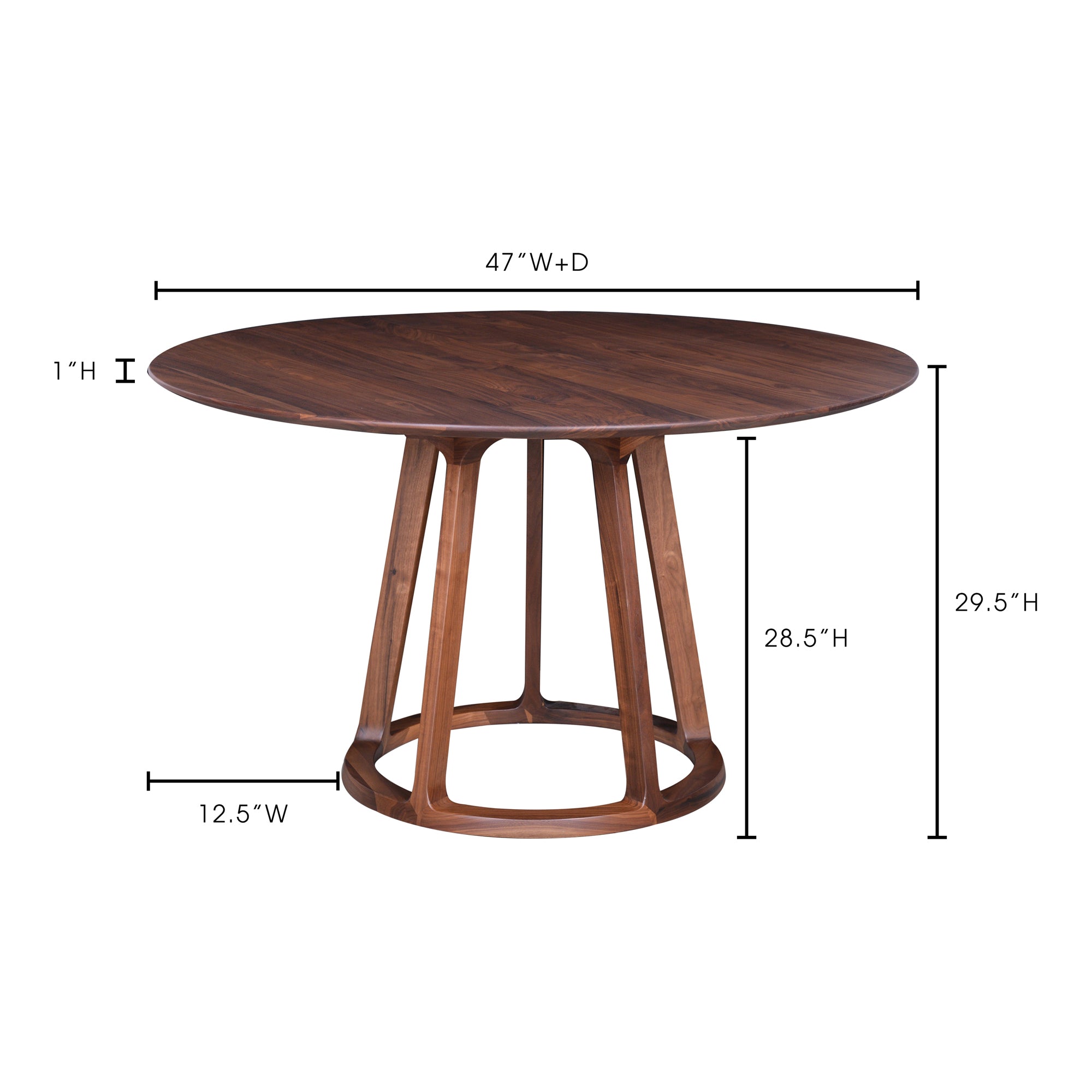 Aldo Round Dining Table Brown Dining Table Moe's    Four Hands, Mid Century Modern Furniture, Old Bones Furniture Company, Old Bones Co, Modern Mid Century, Designer Furniture, Furniture Sale, Warehouse Furniture Sale, Aldo Round Dining Table Brown Sale, https://www.oldbonesco.com/