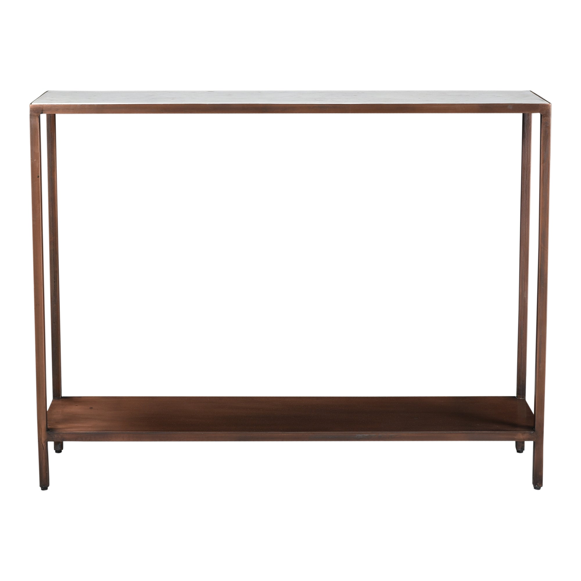Copper console table online