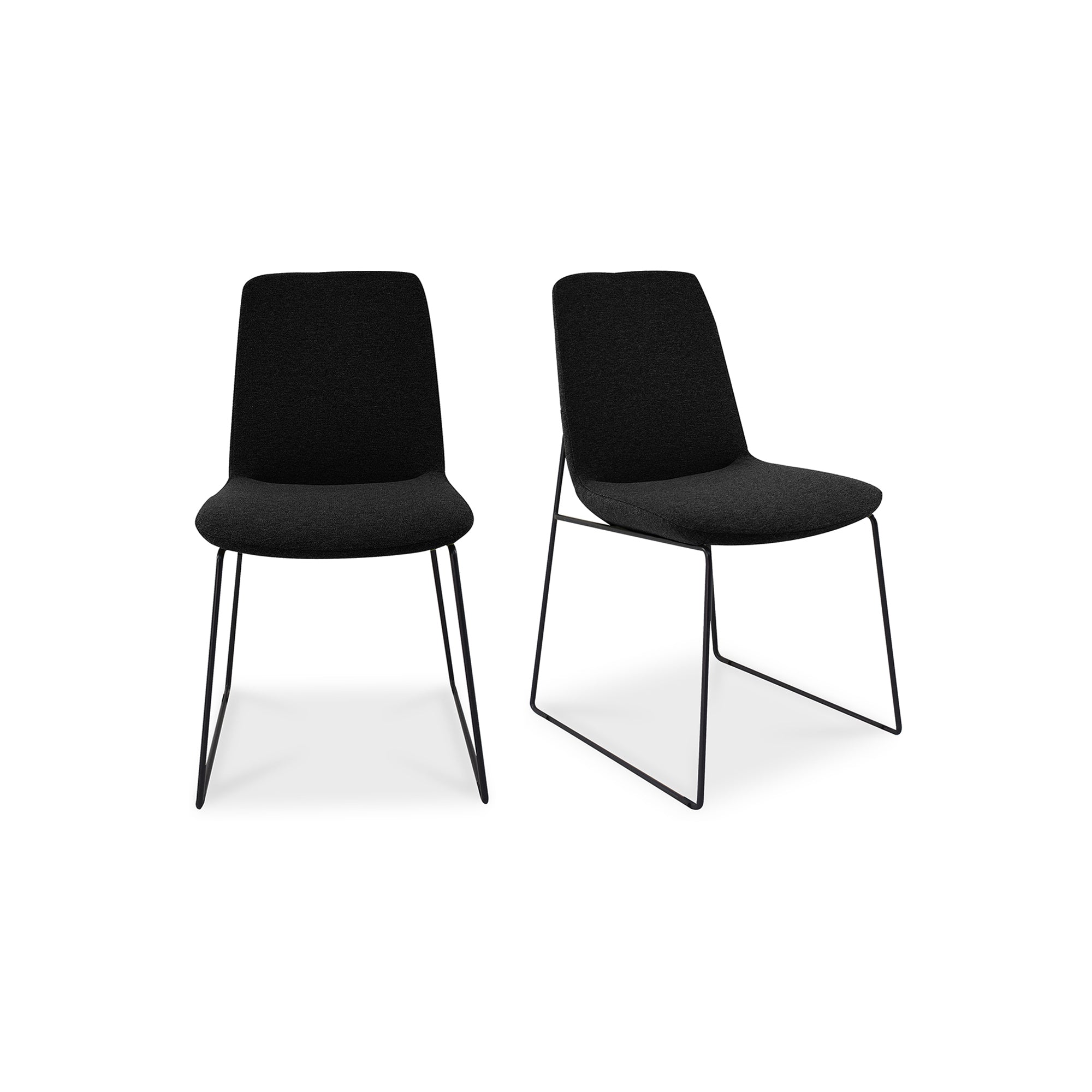 Ruth Dining Chair Green-M2 (Set of 2) BlackDining Chair Moe's Black   Four Hands, Mid Century Modern Furniture, Old Bones Furniture Company, Old Bones Co, Modern Mid Century, Designer Furniture, Furniture Sale, Warehouse Furniture Sale, Ruth Dining Chair Green-M2 (Set of 2) Sale, https://www.oldbonesco.com/