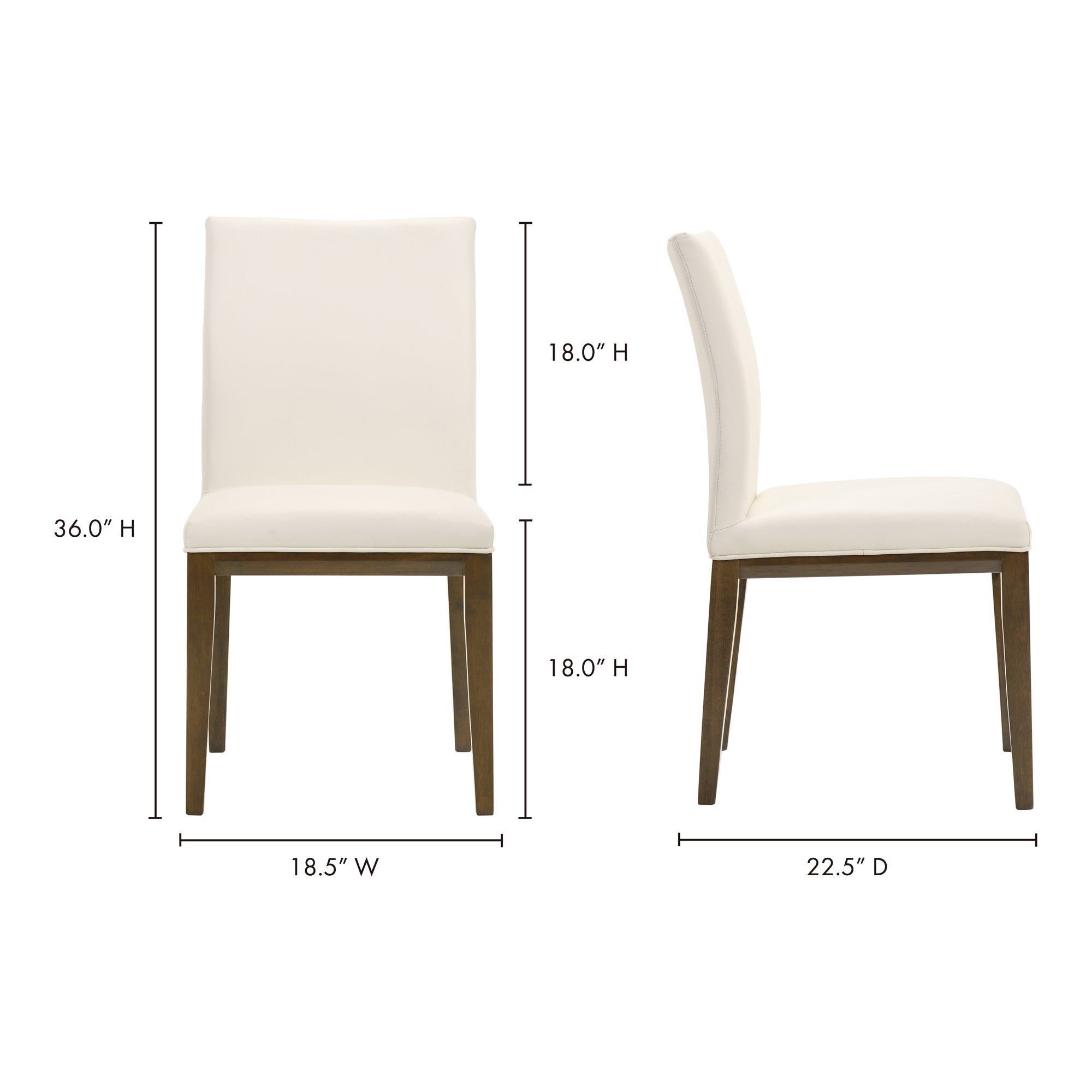 Frankie Dining Chair - Set of Two Dining Chair Moe's    Four Hands, Mid Century Modern Furniture, Old Bones Furniture Company, Old Bones Co, Modern Mid Century, Designer Furniture, Furniture Sale, Warehouse Furniture Sale, Frankie Dining Chair - Set of Two Sale, https://www.oldbonesco.com/