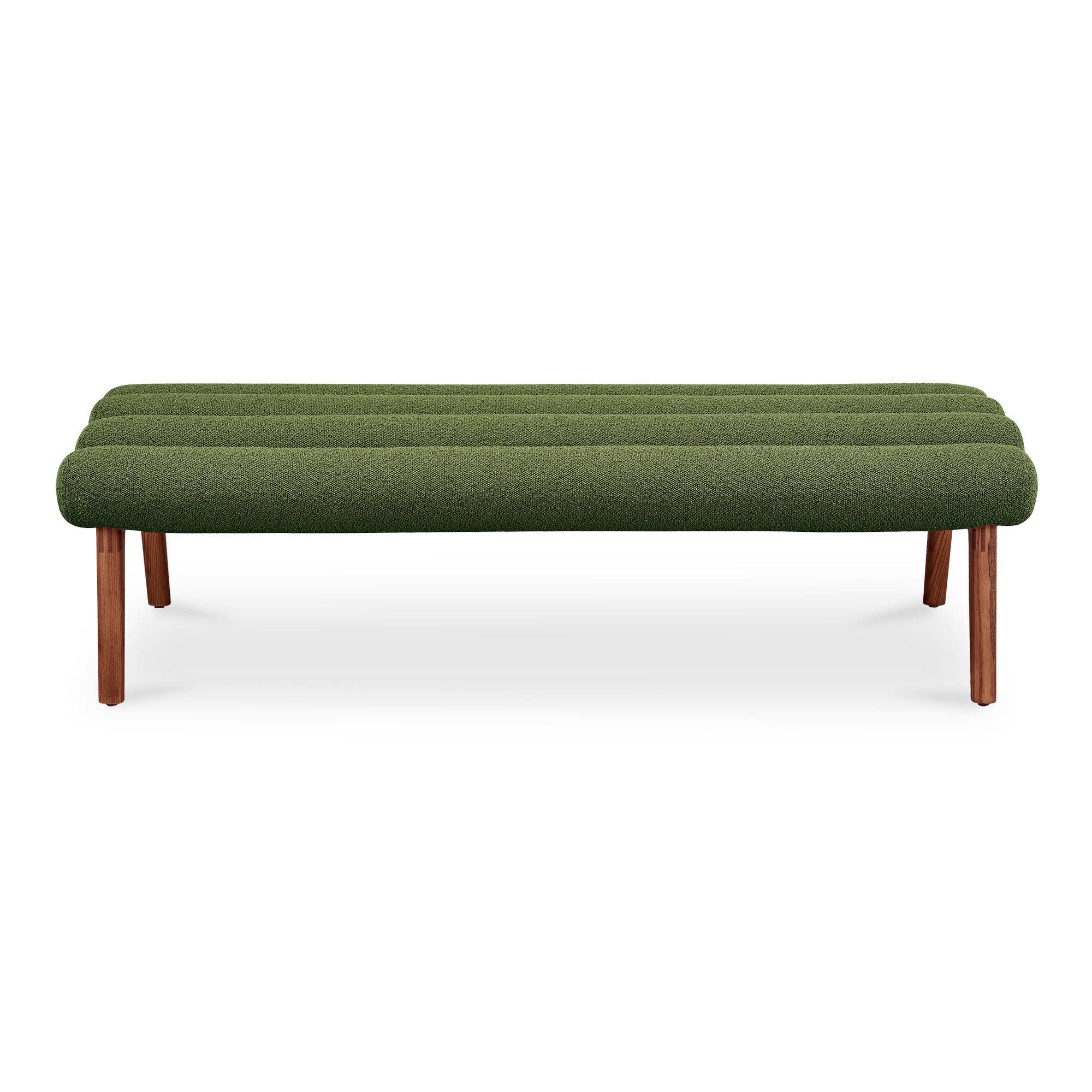 Arlo Bench Performance Fabric Dark GreenBench Moe's Dark Green   Four Hands, Mid Century Modern Furniture, Old Bones Furniture Company, Old Bones Co, Modern Mid Century, Designer Furniture, Furniture Sale, Warehouse Furniture Sale, Arlo Bench Performance Fabric Sale, https://www.oldbonesco.com/