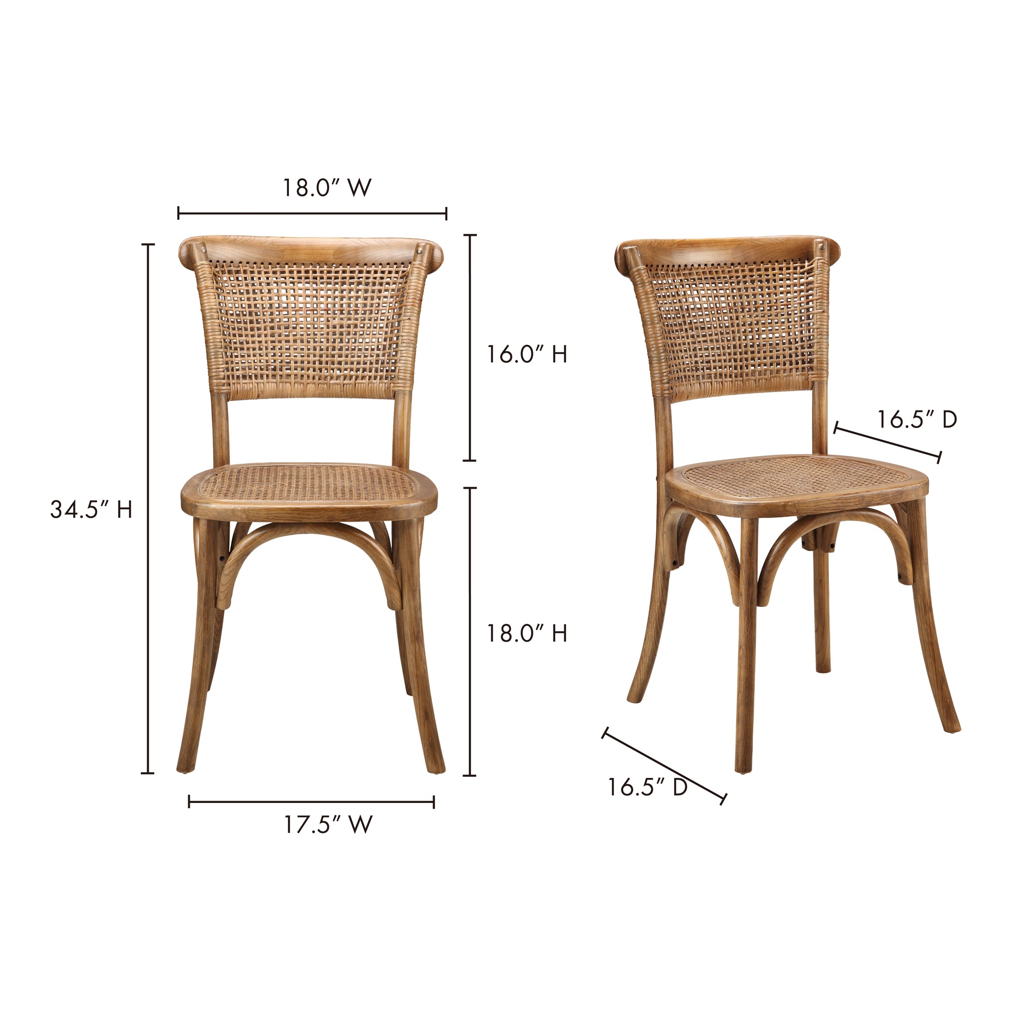 Churchill Dining Chair (Set of Two) Dining Chairs Moe's    Four Hands, Mid Century Modern Furniture, Old Bones Furniture Company, Old Bones Co, Modern Mid Century, Designer Furniture, Furniture Sale, Warehouse Furniture Sale, Churchill Dining Chair (Set of Two) Sale, https://www.oldbonesco.com/