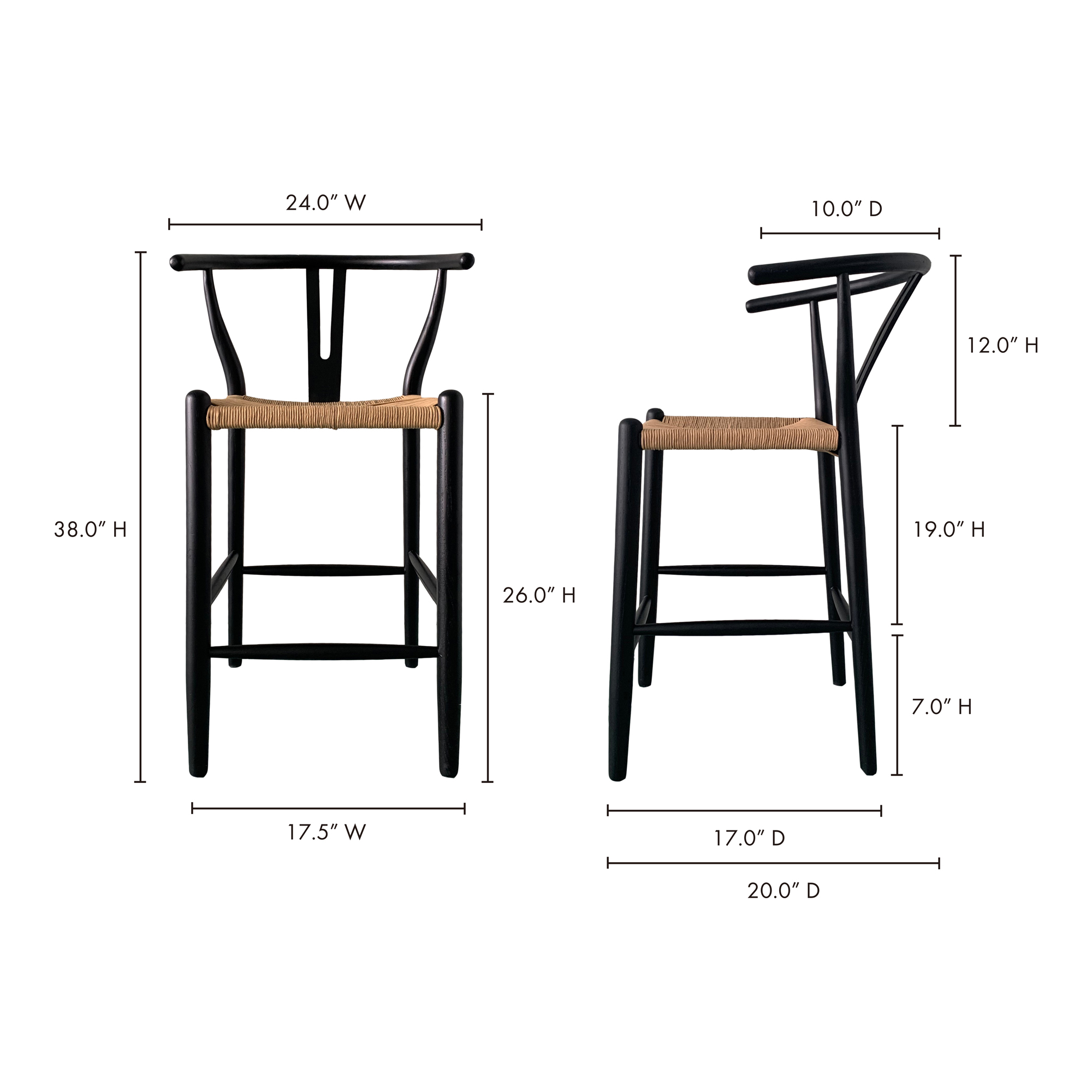 Ventana Counter Stool Counter Stools Moe's    Four Hands, Mid Century Modern Furniture, Old Bones Furniture Company, Old Bones Co, Modern Mid Century, Designer Furniture, Furniture Sale, Warehouse Furniture Sale, Ventana Counter Stool Sale, https://www.oldbonesco.com/