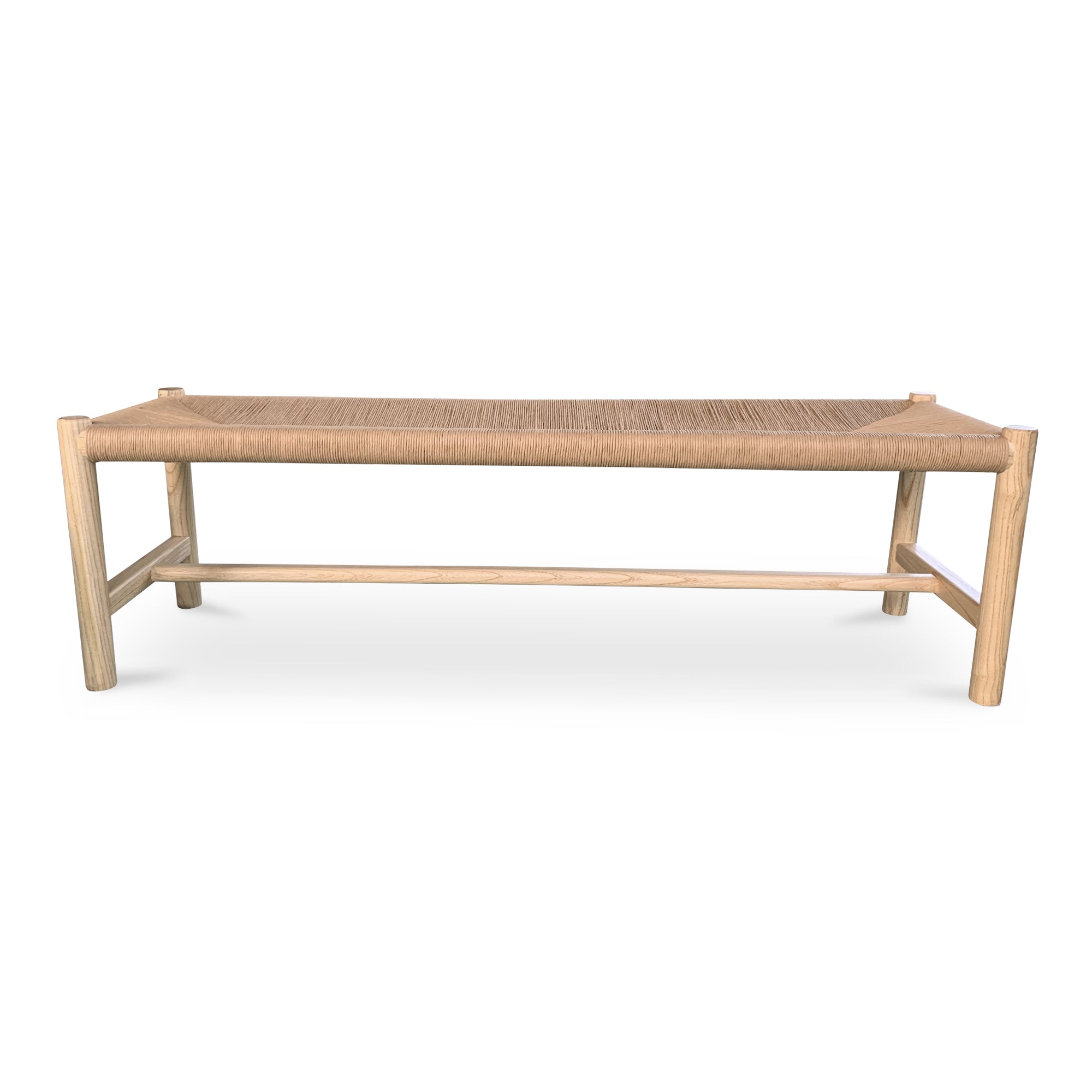 Hawthorn Bench Natural / LargeBench Moe's Natural Large  Four Hands, Mid Century Modern Furniture, Old Bones Furniture Company, Old Bones Co, Modern Mid Century, Designer Furniture, Furniture Sale, Warehouse Furniture Sale, Hawthorn Bench Sale, https://www.oldbonesco.com/