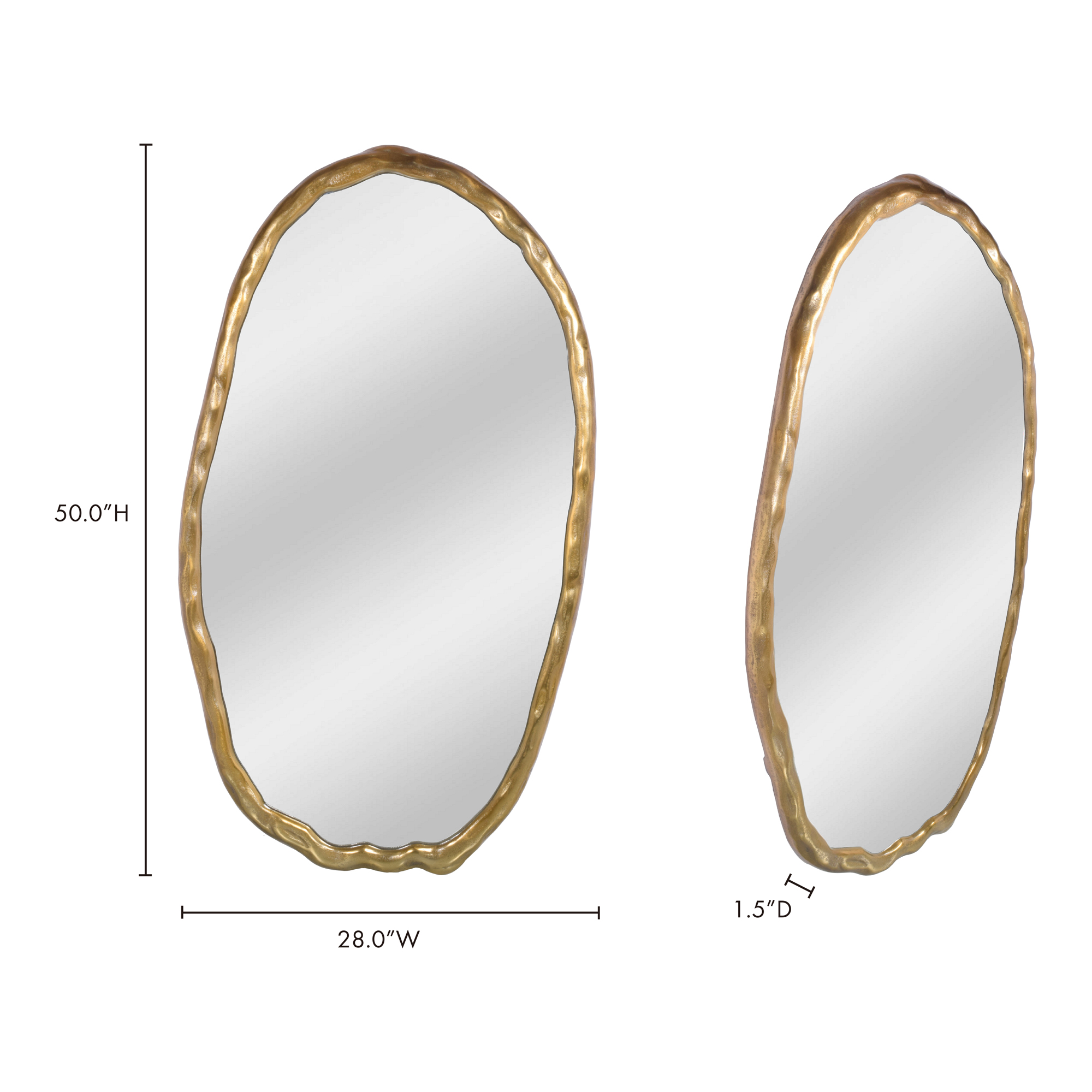 Foundry Oval Mirror Mirrors Moe's    Four Hands, Mid Century Modern Furniture, Old Bones Furniture Company, Old Bones Co, Modern Mid Century, Designer Furniture, Furniture Sale, Warehouse Furniture Sale, Foundry Oval Mirror Sale, https://www.oldbonesco.com/