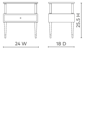 Gabriel 1-Drawer Side Table Side & End Tables Villa & House     Side & End Tables, Mid Century Furniture, Furniture Sale, Old Bones Co, Mid Century Furniture Sale, Four Hands Furniture, Sale,Gus, Sale,Perigold Gabriel 1-Drawer Side Table Side & End Tables Sale, Perigold Sale Gabriel 1-Drawer Side Table,Gabriel 1-Drawer Side Table Lulu and Georgia, Burke Decor Sale Gabriel 1-Drawer Side Table, www.oldbonesco.com