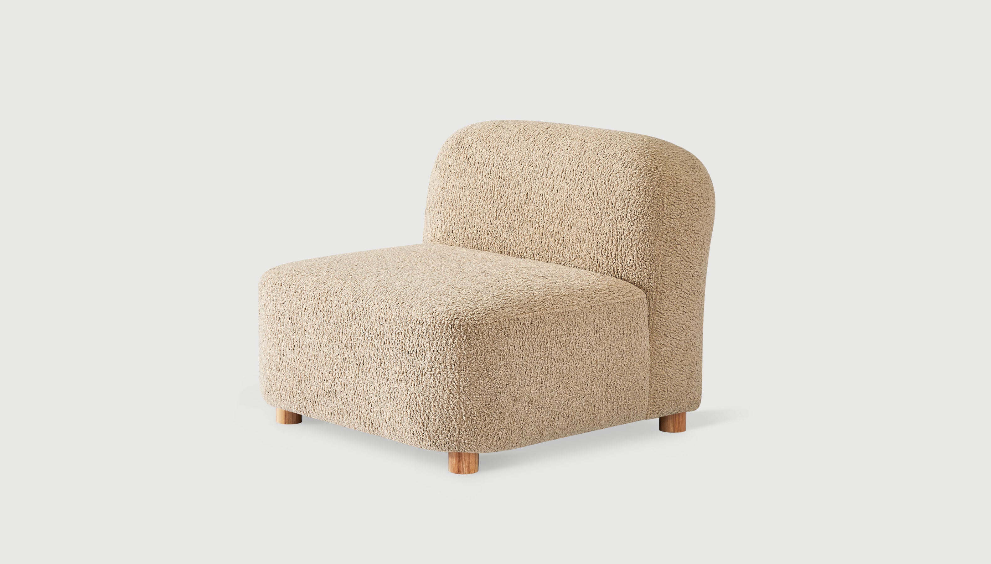 Circuit Modular Armless Chair Himalaya Dune / Natural AshChair Gus*  Himalaya Dune Natural Ash  Four Hands, Mid Century Modern Furniture, Old Bones Furniture Company, Old Bones Co, Modern Mid Century, Designer Furniture, https://www.oldbonesco.com/