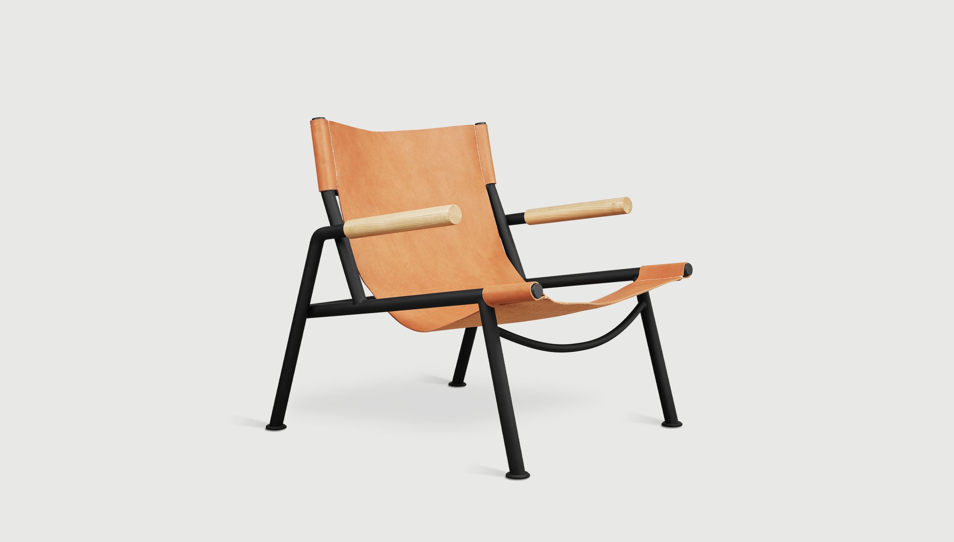 Wyatt Sling Chair Sorrel Havana LeatherChair Gus*  Sorrel Havana Leather   Four Hands, Mid Century Modern Furniture, Old Bones Furniture Company, Old Bones Co, Modern Mid Century, Designer Furniture, https://www.oldbonesco.com/