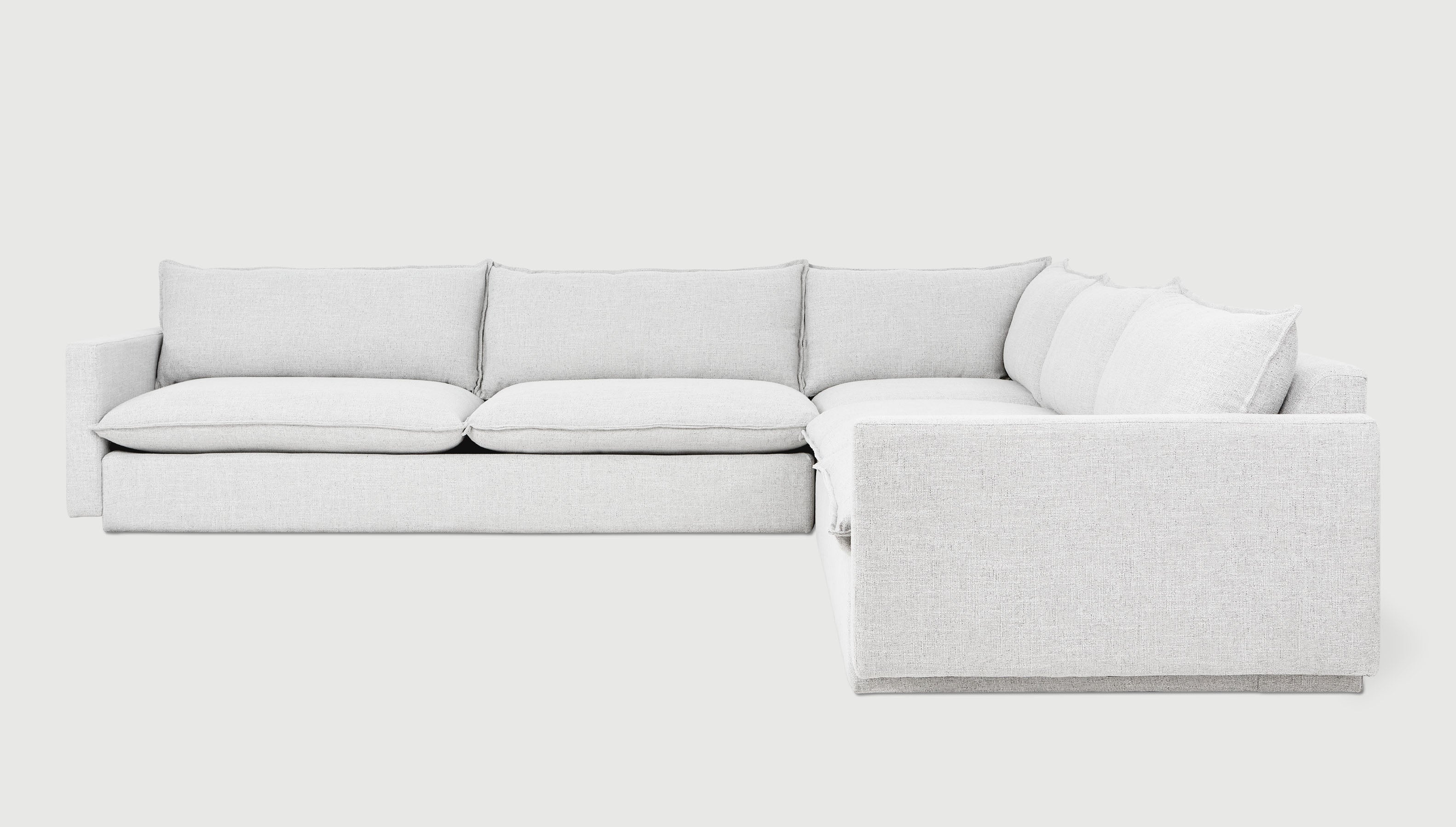 Sola Bi-Sectional Sectional Gus*     Four Hands, Mid Century Modern Furniture, Old Bones Furniture Company, Old Bones Co, Modern Mid Century, Designer Furniture, https://www.oldbonesco.com/