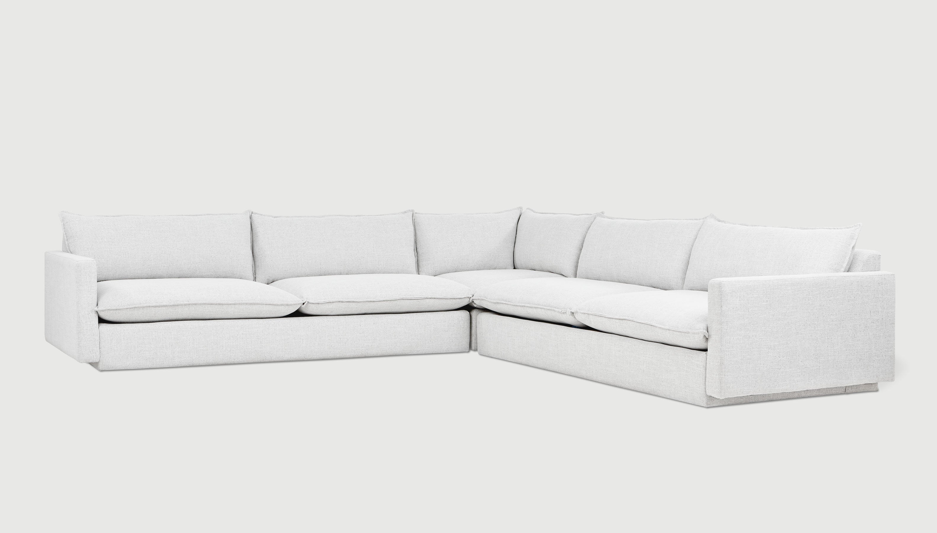 Sola Bi-Sectional Sectional Gus*     Four Hands, Mid Century Modern Furniture, Old Bones Furniture Company, Old Bones Co, Modern Mid Century, Designer Furniture, https://www.oldbonesco.com/