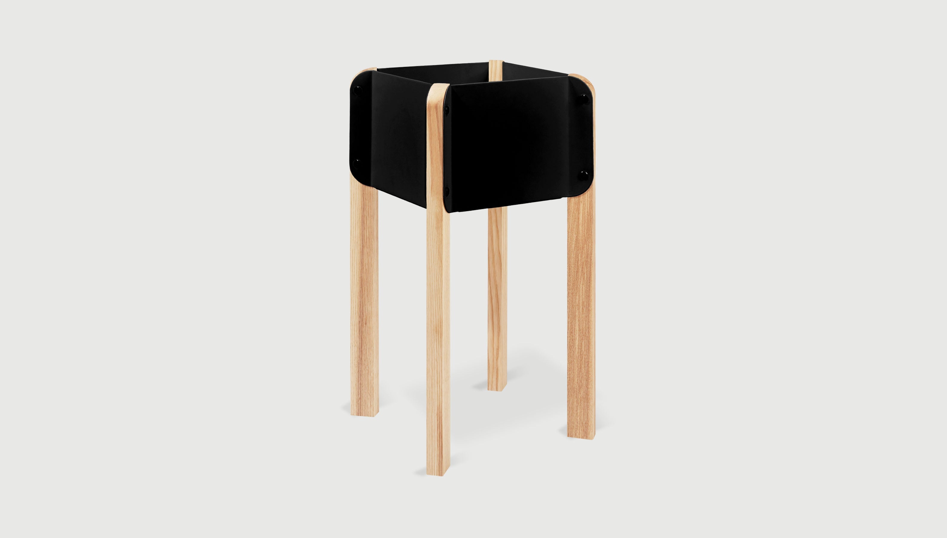 Atrium Planters Black / HighPlanters Gus*  Black High  Four Hands, Mid Century Modern Furniture, Old Bones Furniture Company, Old Bones Co, Modern Mid Century, Designer Furniture, https://www.oldbonesco.com/