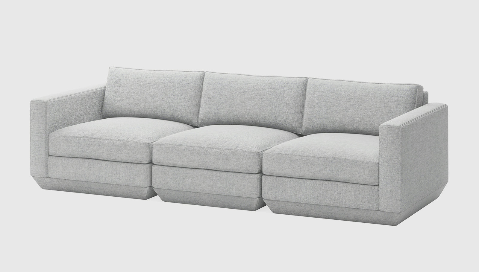 Podium Modular 3PC Sofa Sofa Gus*     Four Hands, Mid Century Modern Furniture, Old Bones Furniture Company, Old Bones Co, Modern Mid Century, Designer Furniture, https://www.oldbonesco.com/