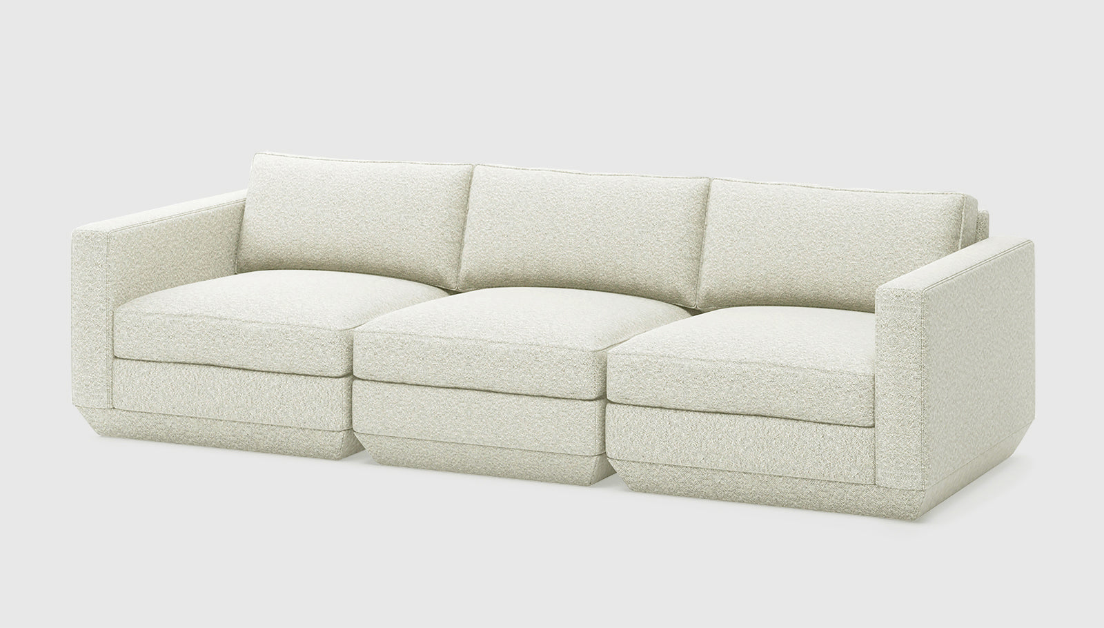 Podium Modular 3PC Sofa Sofa Gus*     Four Hands, Mid Century Modern Furniture, Old Bones Furniture Company, Old Bones Co, Modern Mid Century, Designer Furniture, https://www.oldbonesco.com/