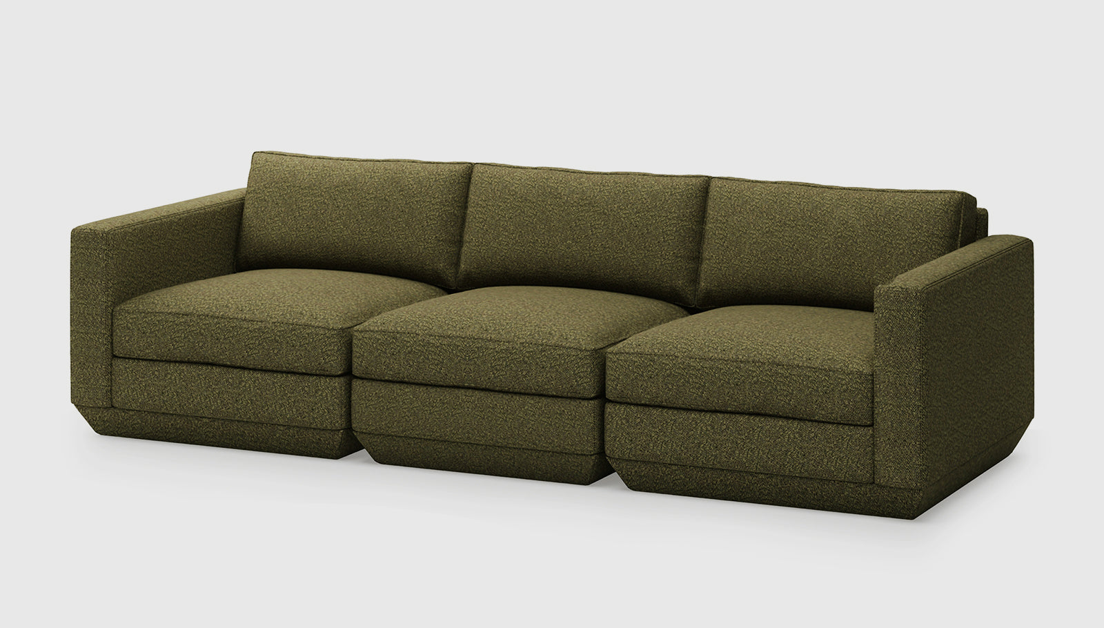 Podium Modular 3PC Sofa Sofa Gus*     Four Hands, Mid Century Modern Furniture, Old Bones Furniture Company, Old Bones Co, Modern Mid Century, Designer Furniture, https://www.oldbonesco.com/