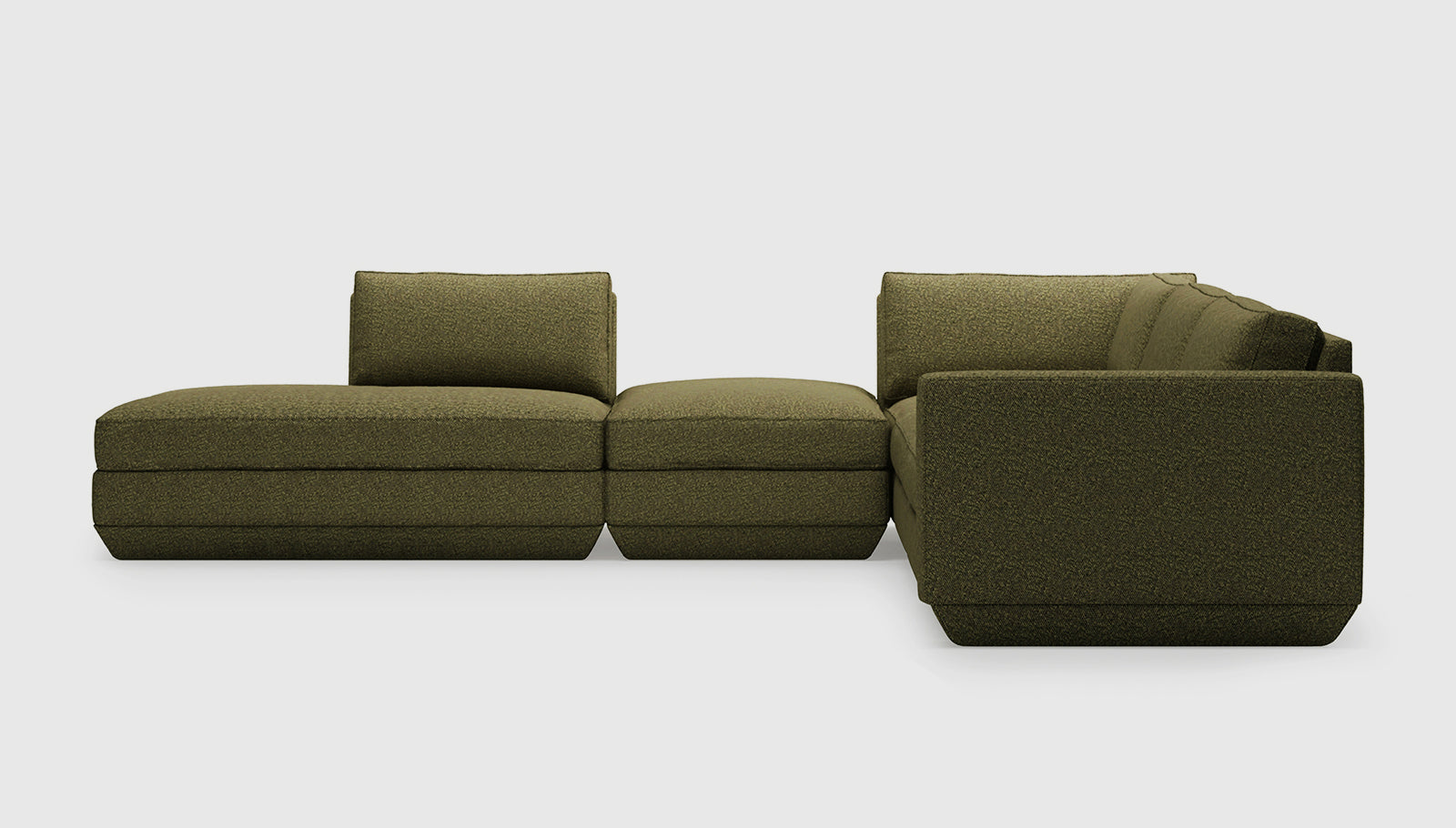 Podium Modular 5PC Seating Group A Sectionals Gus*     Four Hands, Mid Century Modern Furniture, Old Bones Furniture Company, Old Bones Co, Modern Mid Century, Designer Furniture, https://www.oldbonesco.com/