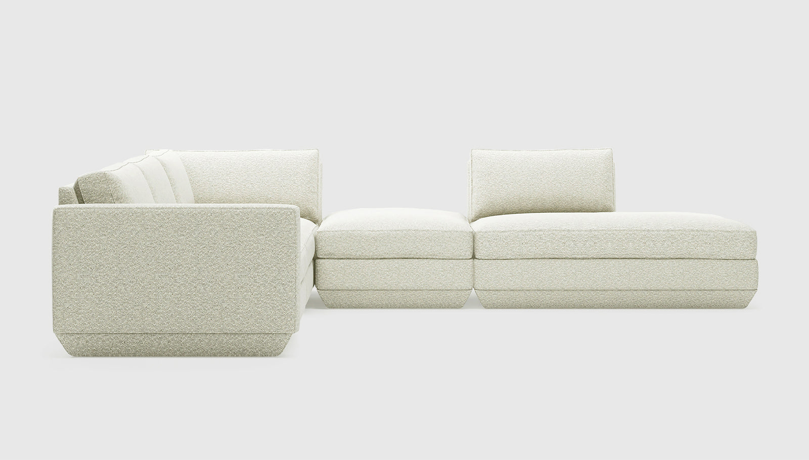 Podium Modular 5PC Seating Group A Sectionals Gus*     Four Hands, Mid Century Modern Furniture, Old Bones Furniture Company, Old Bones Co, Modern Mid Century, Designer Furniture, https://www.oldbonesco.com/