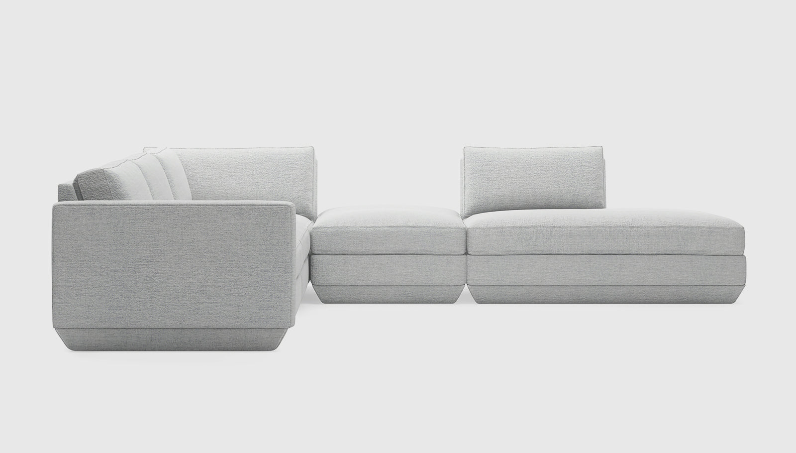 Podium Modular 5PC Seating Group A Sectionals Gus*     Four Hands, Mid Century Modern Furniture, Old Bones Furniture Company, Old Bones Co, Modern Mid Century, Designer Furniture, https://www.oldbonesco.com/