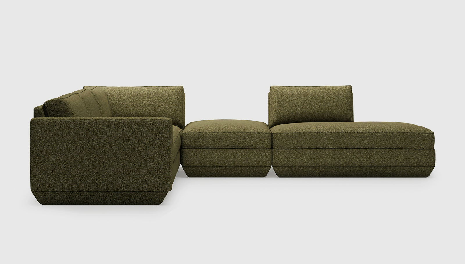 Podium Modular 5PC Seating Group A Sectionals Gus*     Four Hands, Mid Century Modern Furniture, Old Bones Furniture Company, Old Bones Co, Modern Mid Century, Designer Furniture, https://www.oldbonesco.com/