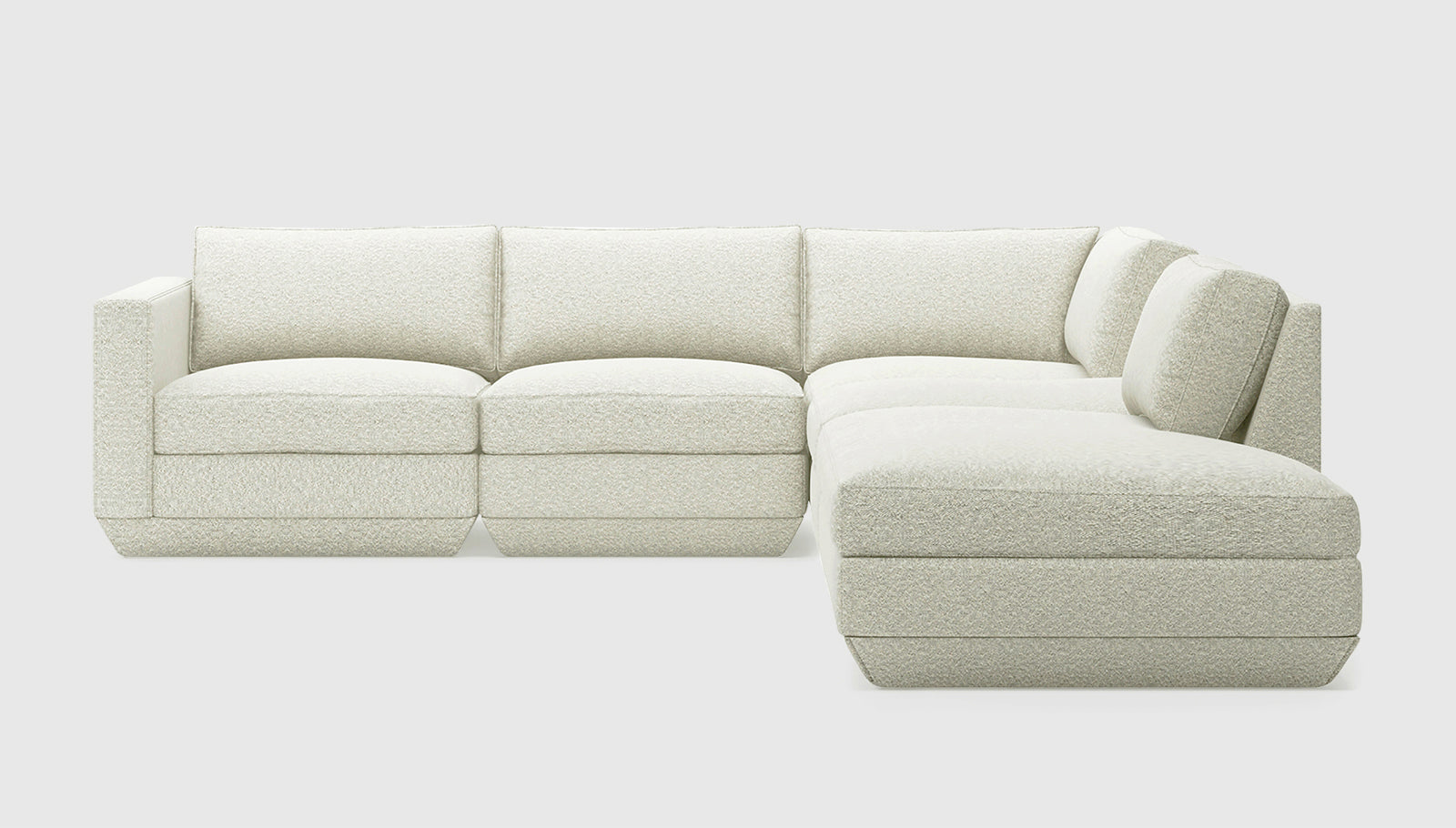 Podium Modular 5PC Seating Group A Sectionals Gus*     Four Hands, Mid Century Modern Furniture, Old Bones Furniture Company, Old Bones Co, Modern Mid Century, Designer Furniture, https://www.oldbonesco.com/