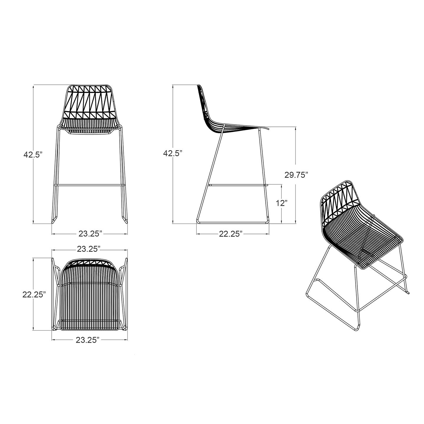 Ace Bar Chair Outdoor Accent & Lounge Chairs Harmonia Living , Black Friday Sale Harmonia Living Furniture Sale, Old Bones Co, Mid Century Furniture Sale, Four Hands Furniture, Black Friday Sale Ace Bar Chair,Gus Sale, Perigold Ace Bar Chair Outdoor Accent & Lounge Chairs Black Friday Sale , Perigold Sale Ace Bar Chair,Ace Bar Chair Lulu and Georgia, Burke Decor Sale Ace Bar Chair, www.oldbonesco.com