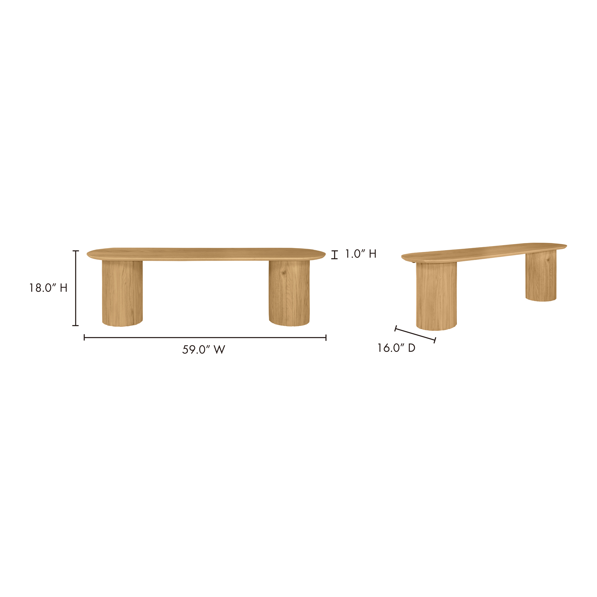 Povera Dining Bench Bench Moe's    Four Hands, Mid Century Modern Furniture, Old Bones Furniture Company, Old Bones Co, Modern Mid Century, Designer Furniture, Furniture Sale, Warehouse Furniture Sale, Povera Dining Bench Sale, https://www.oldbonesco.com/