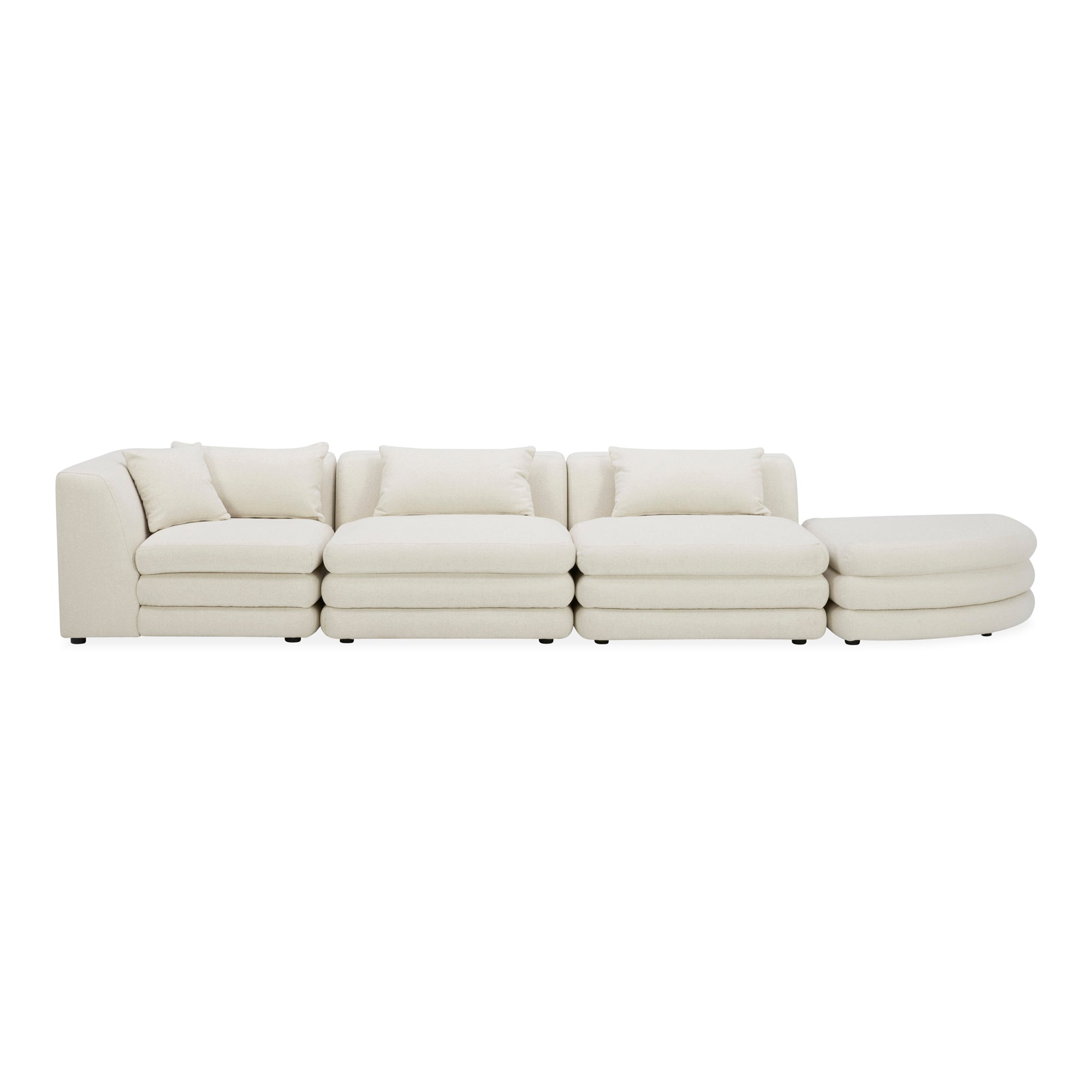 Lowtide Linear Modular Sectional Sectionals Moe's Warm White    Sectionals,https://www.oldbonesco.com,Mid Century Furniture, Furniture Sale, Old Bones Co, Mid Century Sale, Four Hands Furniture, Sale,Gus, Sale,Perigold Lowtide Linear Modular Sectional Sectionals Sale, Perigold Sale Lowtide Linear Modular Sectional,Lowtide Linear Modular Sectional Lulu and Georgia,Burke Decor Sale Lowtide Linear Modular Sectional, open box furniture,Open Box Lowtide Linear Modular Sectional