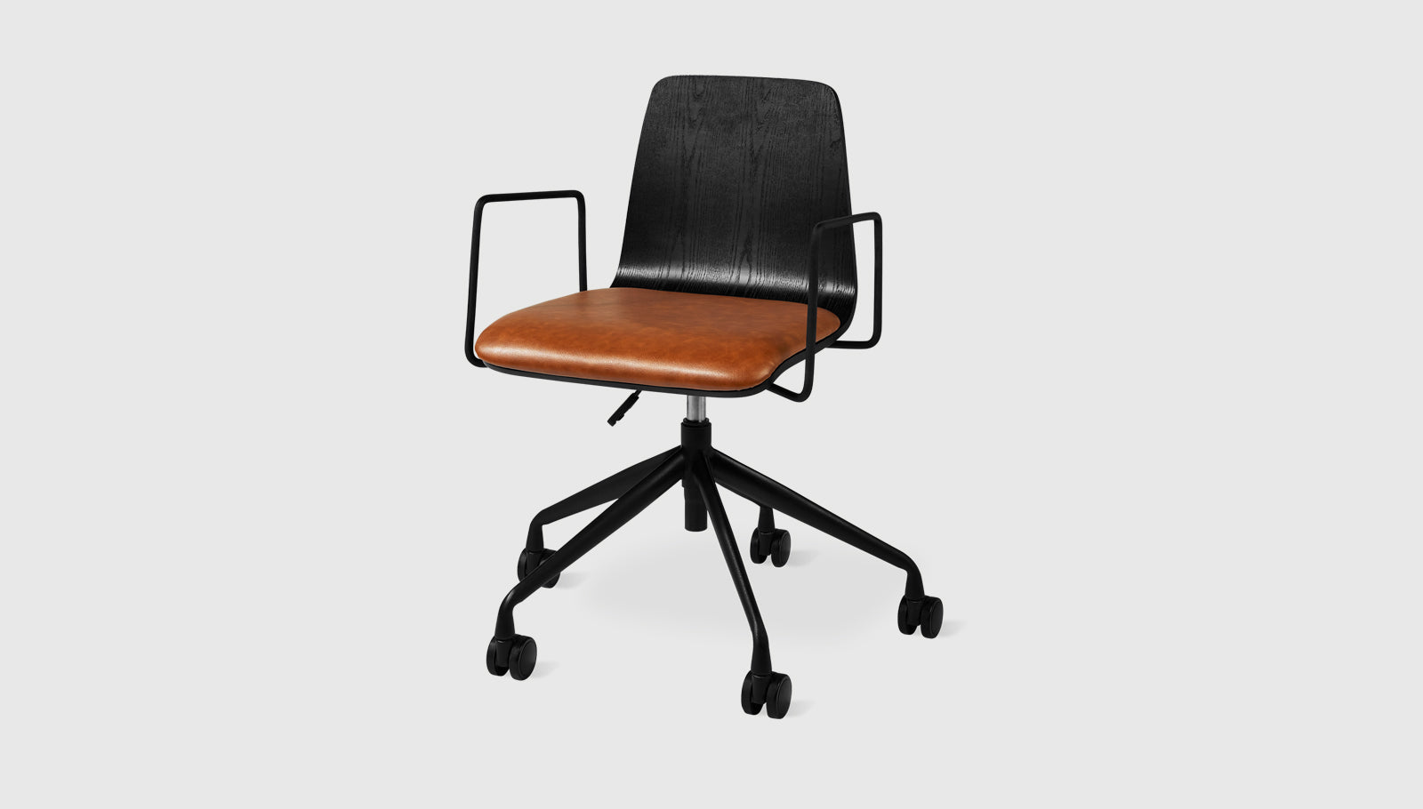 Lecture Task Lightweight Chair (Online Only) Black Ash / Vinyl BrunoChair Gus*  Black Ash Vinyl Bruno  Four Hands, Mid Century Modern Furniture, Old Bones Furniture Company, Old Bones Co, Modern Mid Century, Designer Furniture, https://www.oldbonesco.com/