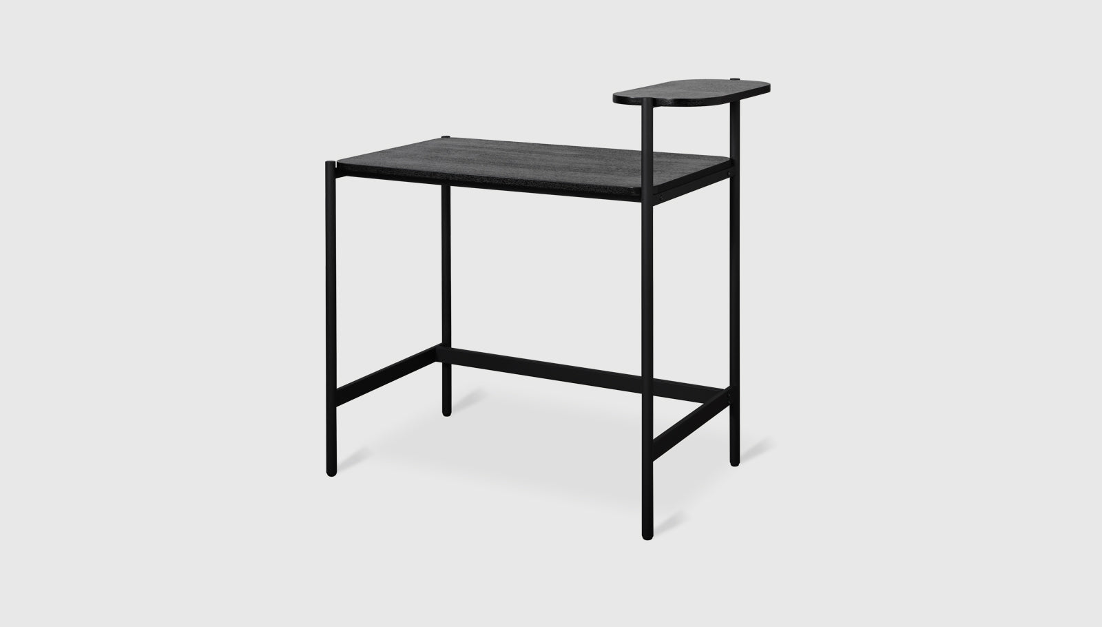 Loft Sit/Stand Desk (Online Only) Black Ash / BlackDesk Gus*  Black Ash Black  Four Hands, Mid Century Modern Furniture, Old Bones Furniture Company, Old Bones Co, Modern Mid Century, Designer Furniture, https://www.oldbonesco.com/