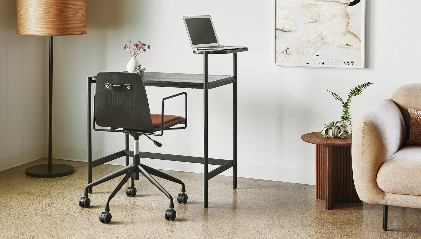 Loft Sit/Stand Desk (Online Only) Desk Gus*     Four Hands, Mid Century Modern Furniture, Old Bones Furniture Company, Old Bones Co, Modern Mid Century, Designer Furniture, https://www.oldbonesco.com/