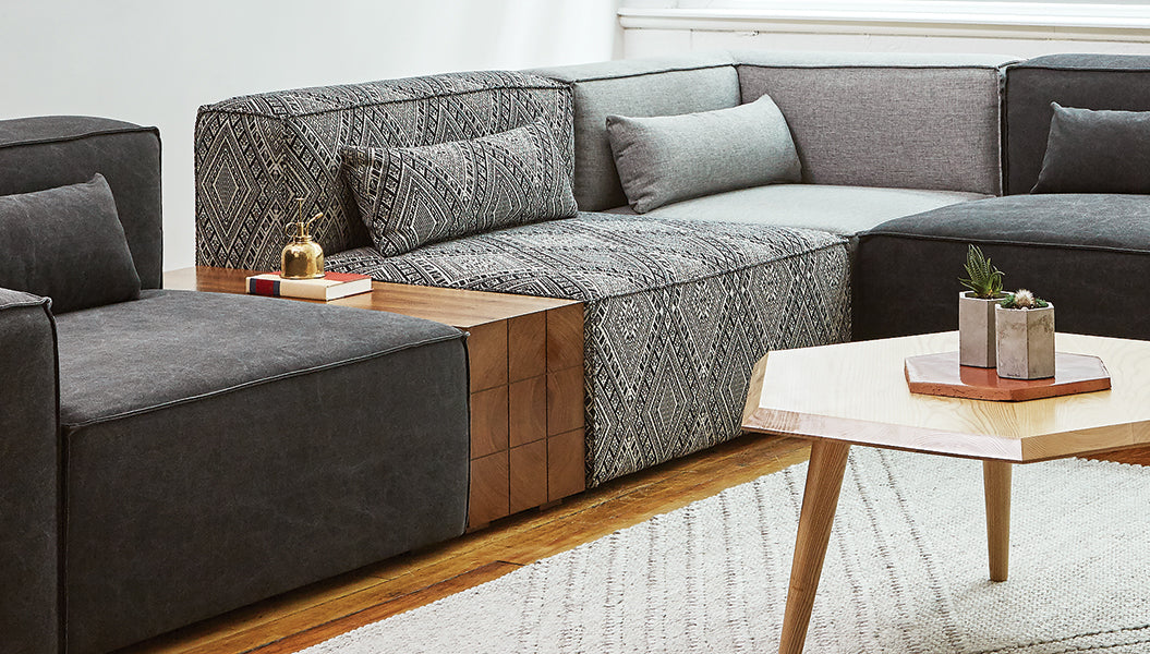 Mix Modular Block Table Accent Table Gus*     Four Hands, Mid Century Modern Furniture, Old Bones Furniture Company, Old Bones Co, Modern Mid Century, Designer Furniture, https://www.oldbonesco.com/