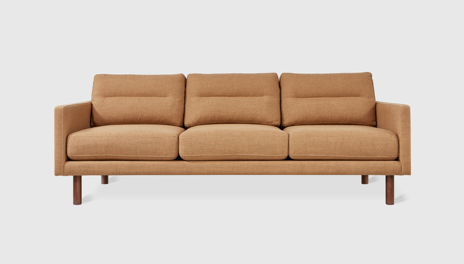 Miller Sofa Caledon Amber / WalnutSofa Gus*  Caledon Amber Walnut  Four Hands, Mid Century Modern Furniture, Old Bones Furniture Company, Old Bones Co, Modern Mid Century, Designer Furniture, https://www.oldbonesco.com/