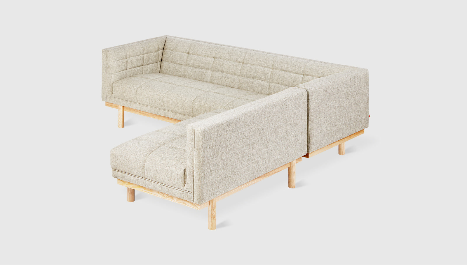 Mulholland Bi-Sectional Caledon Antler / Natural AshSectional Gus*  Caledon Antler Natural Ash  Four Hands, Mid Century Modern Furniture, Old Bones Furniture Company, Old Bones Co, Modern Mid Century, Designer Furniture, https://www.oldbonesco.com/