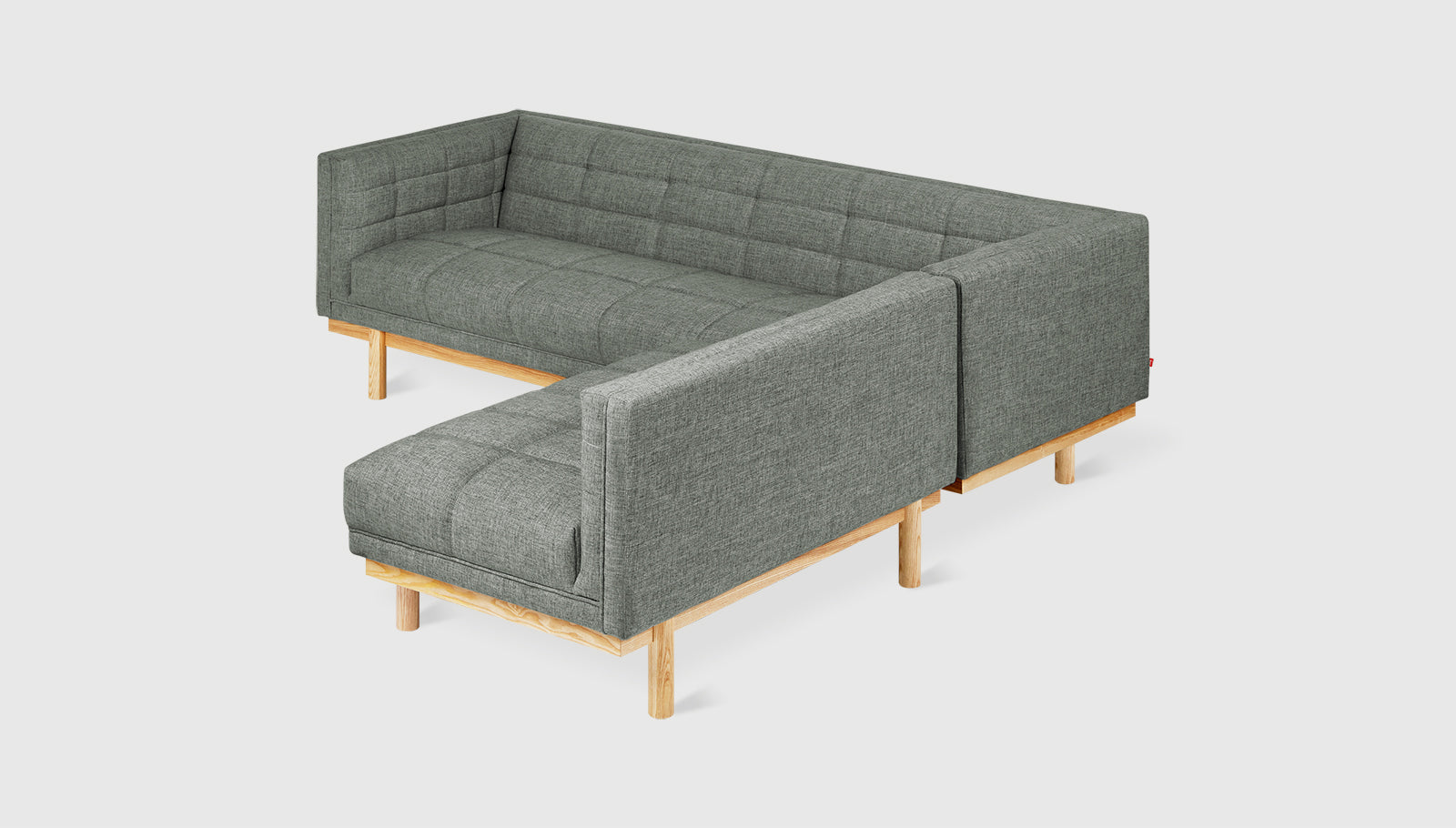 Mulholland Bi-Sectional Caledon Cinder / Natural AshSectional Gus*  Caledon Cinder Natural Ash  Four Hands, Mid Century Modern Furniture, Old Bones Furniture Company, Old Bones Co, Modern Mid Century, Designer Furniture, https://www.oldbonesco.com/