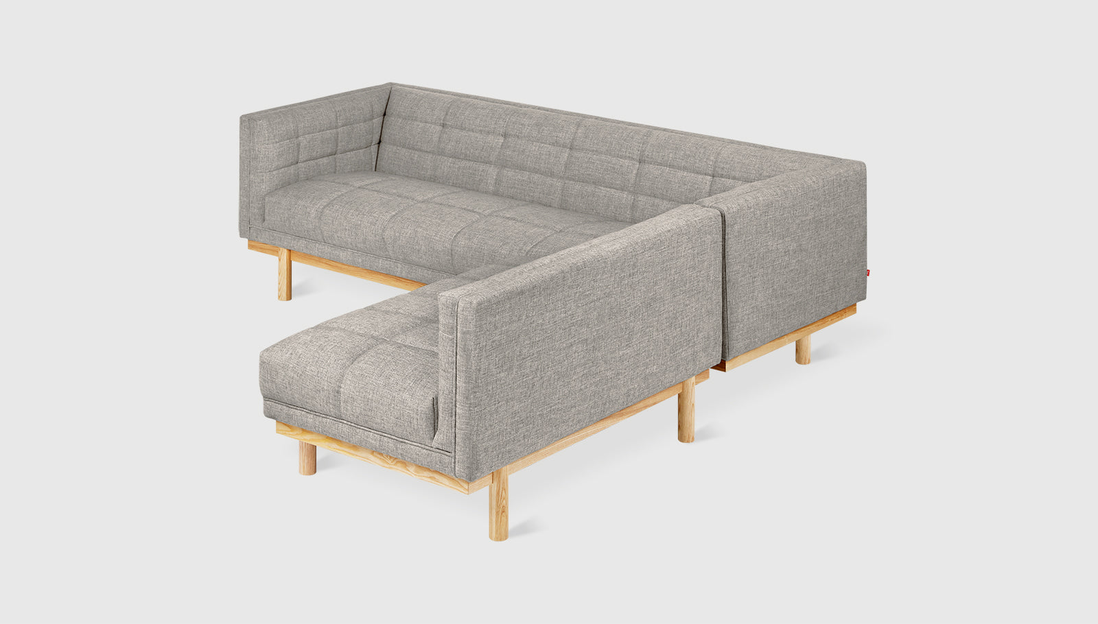 Mulholland Bi-Sectional Parliament Stone / Natural AshSectional Gus*  Parliament Stone Natural Ash  Four Hands, Mid Century Modern Furniture, Old Bones Furniture Company, Old Bones Co, Modern Mid Century, Designer Furniture, https://www.oldbonesco.com/