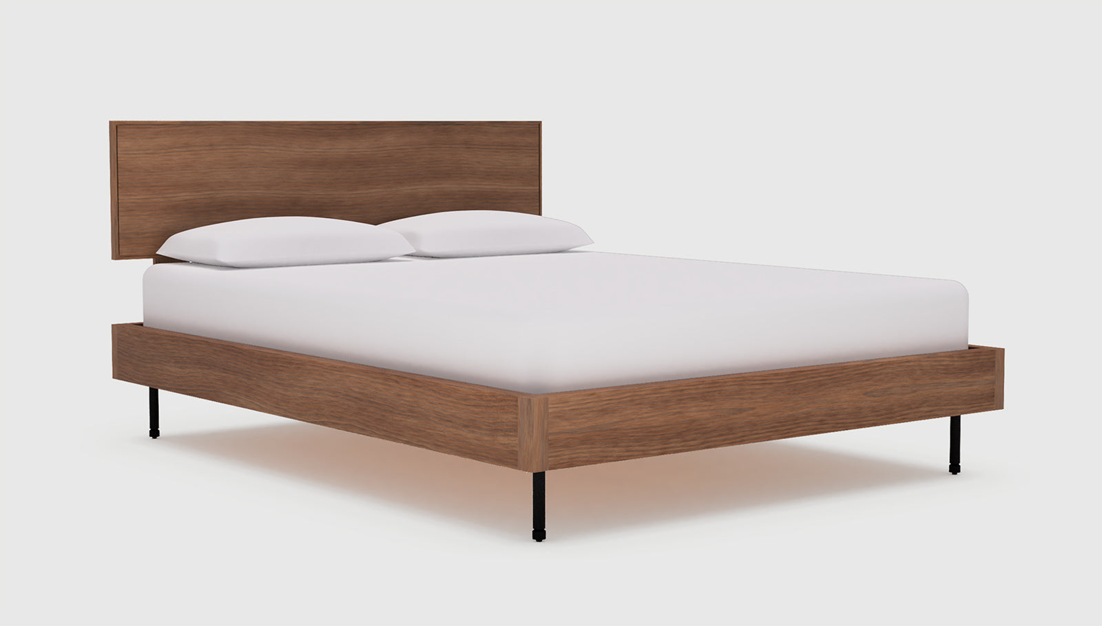 Munro Bed Queen / Classic Walnut / BlackBed Gus*  Queen Classic Walnut Black Four Hands, Mid Century Modern Furniture, Old Bones Furniture Company, Old Bones Co, Modern Mid Century, Designer Furniture, https://www.oldbonesco.com/