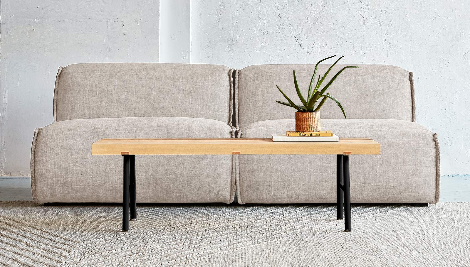 Transit Bench Bench Gus*     Four Hands, Mid Century Modern Furniture, Old Bones Furniture Company, Old Bones Co, Modern Mid Century, Designer Furniture, https://www.oldbonesco.com/