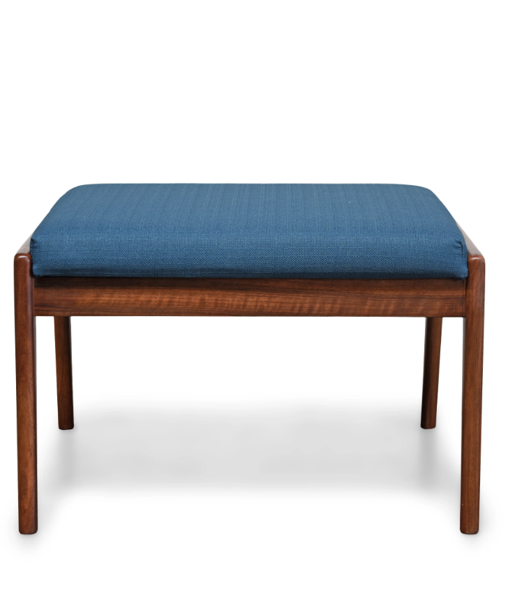 MID CENTURY MODERN OTTOMAN AzureBench, ottaman Gingko Furniture  Azure   Four Hands, Mid Century Modern Furniture, Old Bones Furniture Company, Old Bones Co, Modern Mid Century, Designer Furniture, https://www.oldbonesco.com/