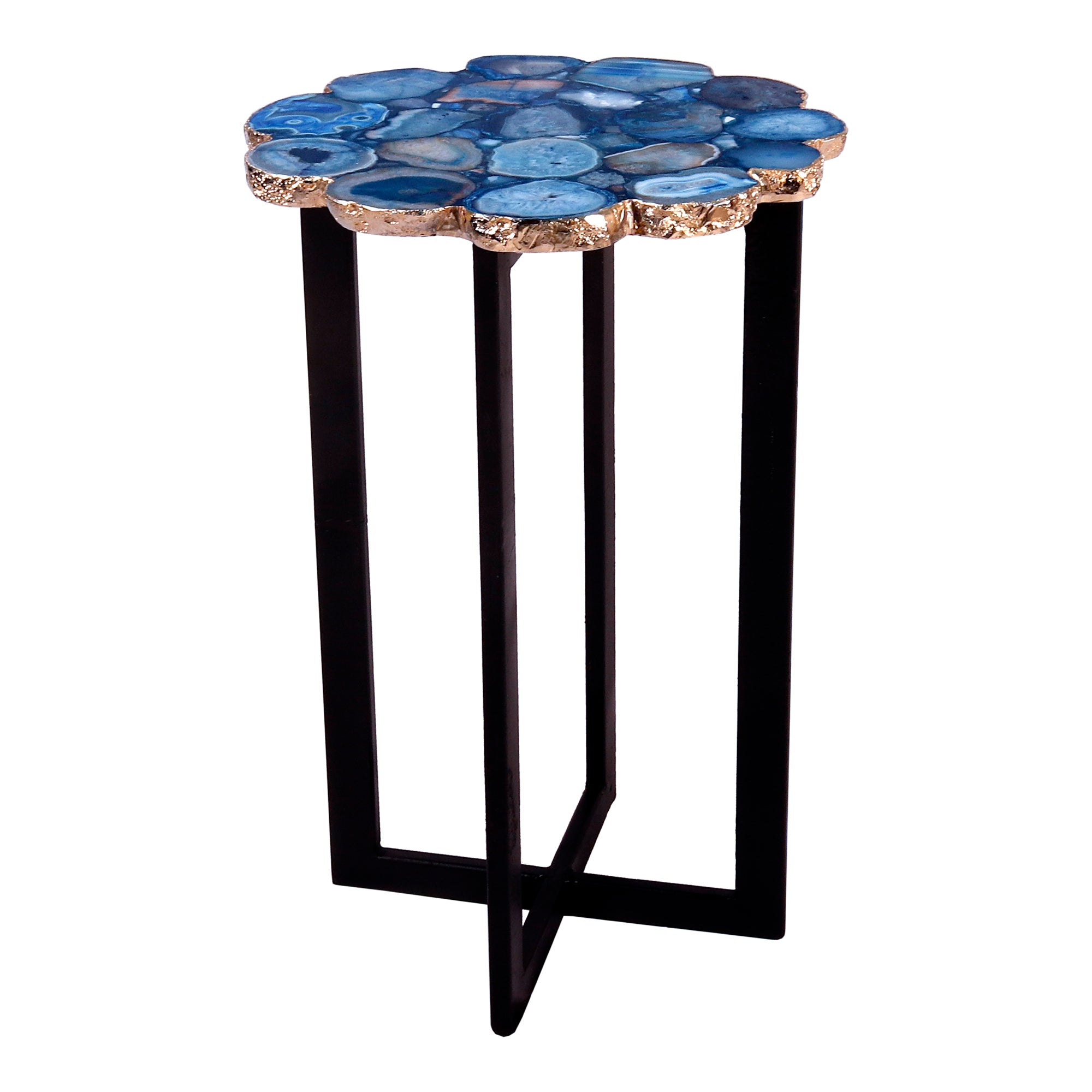 Azul Agate Accent Table Accent Tables Moe's    Four Hands, Mid Century Modern Furniture, Old Bones Furniture Company, Old Bones Co, Modern Mid Century, Designer Furniture, Furniture Sale, Warehouse Furniture Sale, Azul Agate Accent Table Sale, https://www.oldbonesco.com/