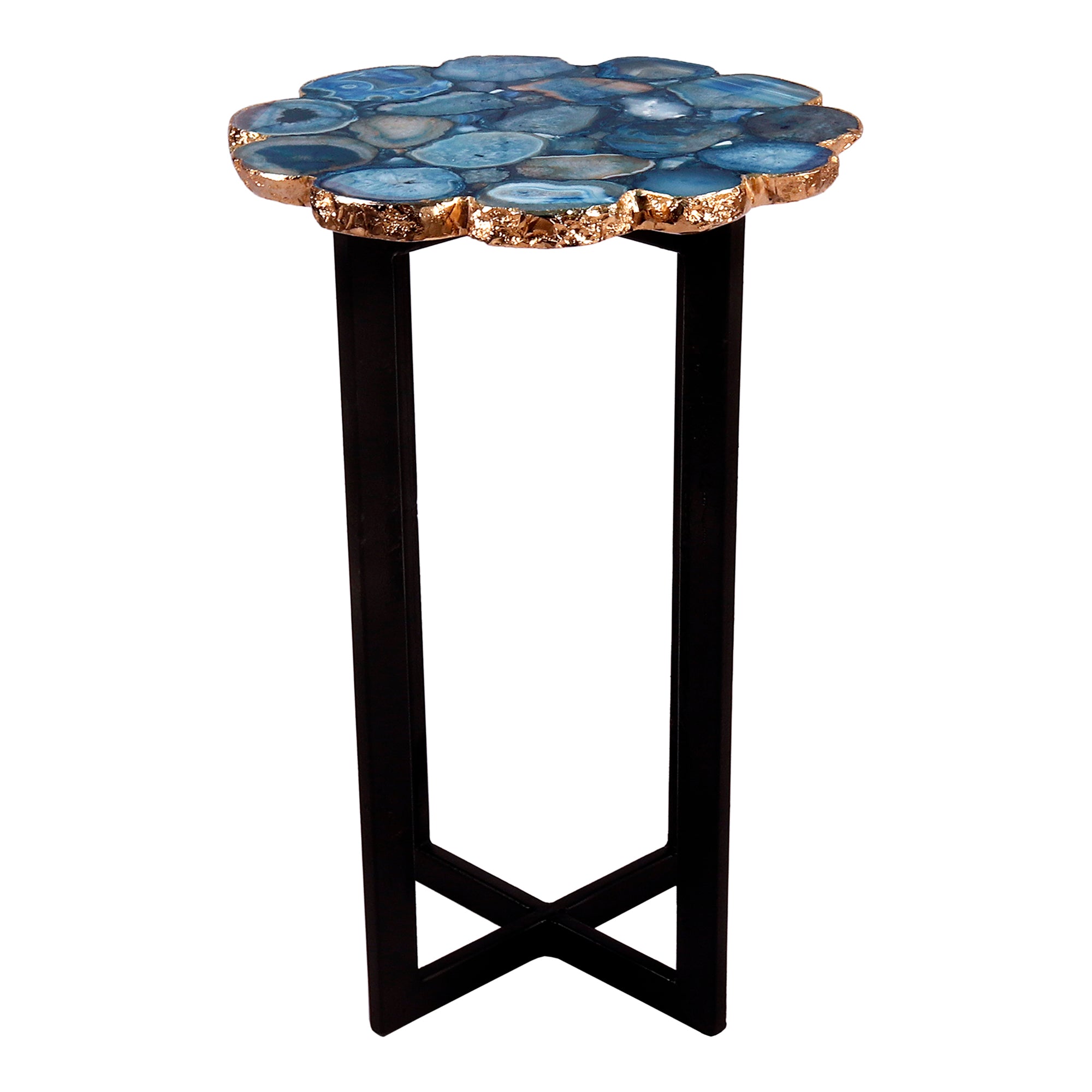 Azul Agate Accent Table Accent Tables Moe's    Four Hands, Mid Century Modern Furniture, Old Bones Furniture Company, Old Bones Co, Modern Mid Century, Designer Furniture, Furniture Sale, Warehouse Furniture Sale, Azul Agate Accent Table Sale, https://www.oldbonesco.com/