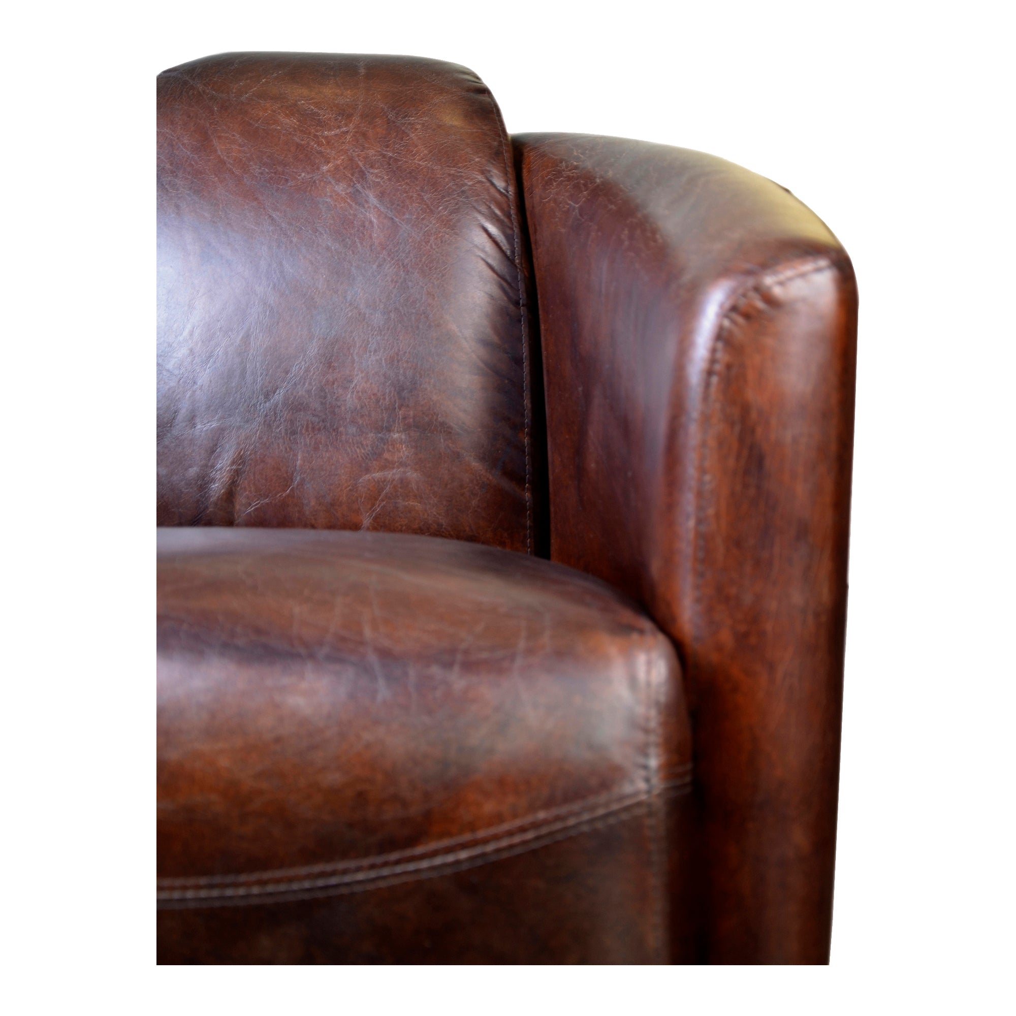 Salzburg Club Chair Dark Brown Leather Occasional Chairs Moe's    Four Hands, Mid Century Modern Furniture, Old Bones Furniture Company, Old Bones Co, Modern Mid Century, Designer Furniture, Furniture Sale, Warehouse Furniture Sale, Salzburg Club Chair Dark Brown Leather Sale, https://www.oldbonesco.com/