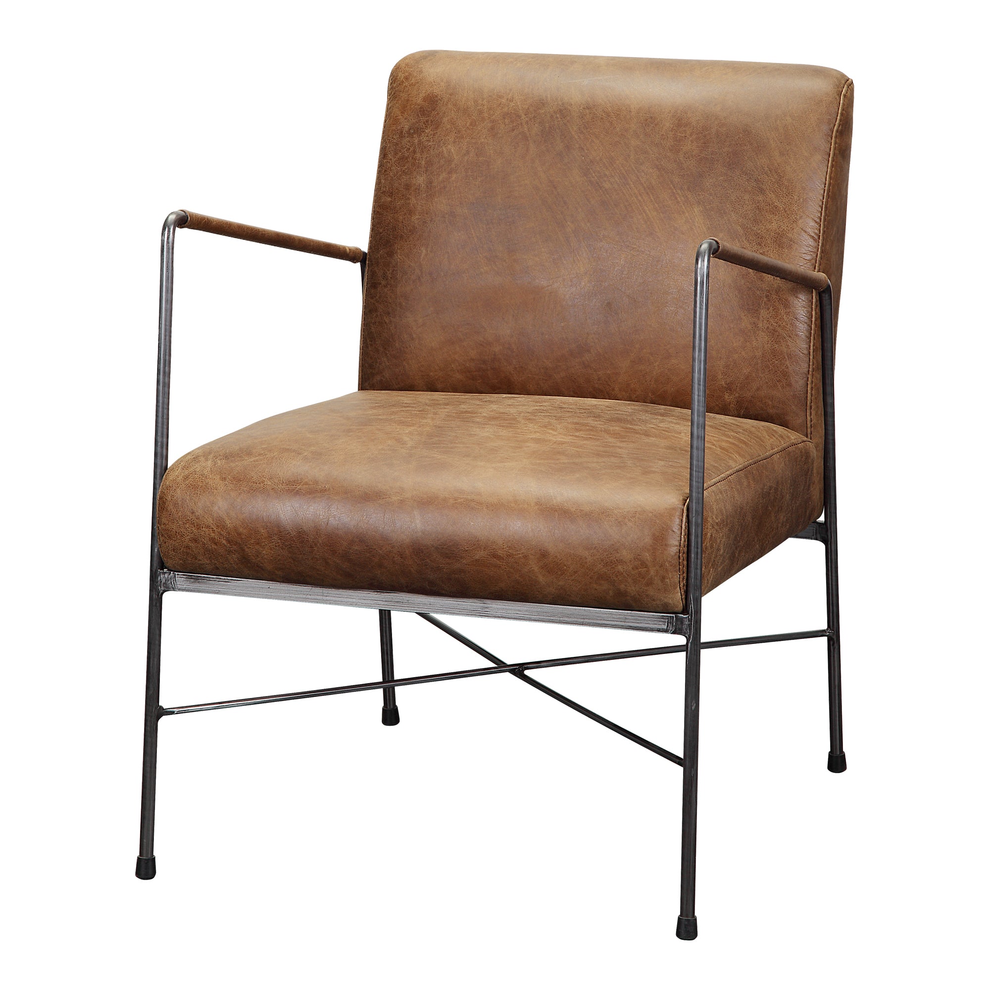 Dagwood Leather Armchair Occasional Chairs Moe's    Four Hands, Mid Century Modern Furniture, Old Bones Furniture Company, Old Bones Co, Modern Mid Century, Designer Furniture, Furniture Sale, Warehouse Furniture Sale, Dagwood Leather Armchair Sale, https://www.oldbonesco.com/