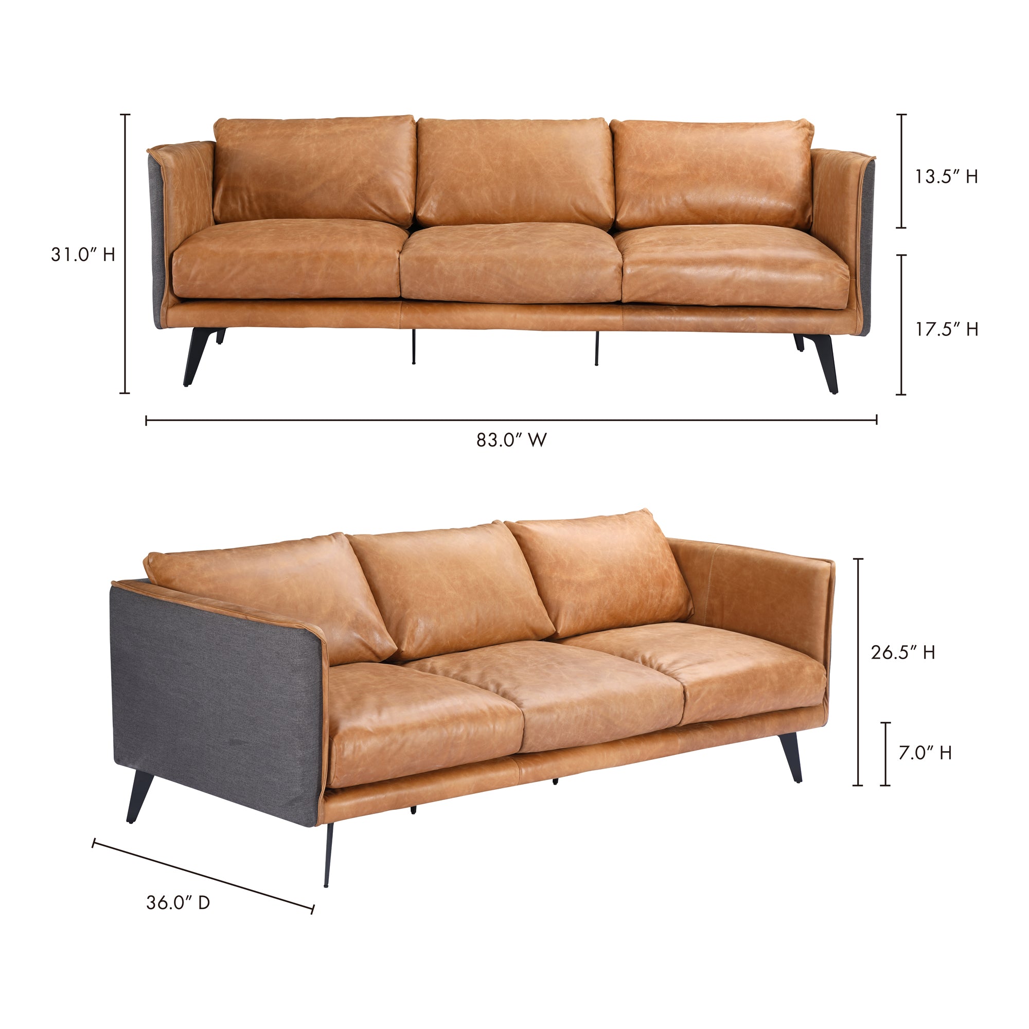 Messina Sofa Sofas Moe's    Four Hands, Mid Century Modern Furniture, Old Bones Furniture Company, Old Bones Co, Modern Mid Century, Designer Furniture, Furniture Sale, Warehouse Furniture Sale, Messina Sofa Sale, https://www.oldbonesco.com/