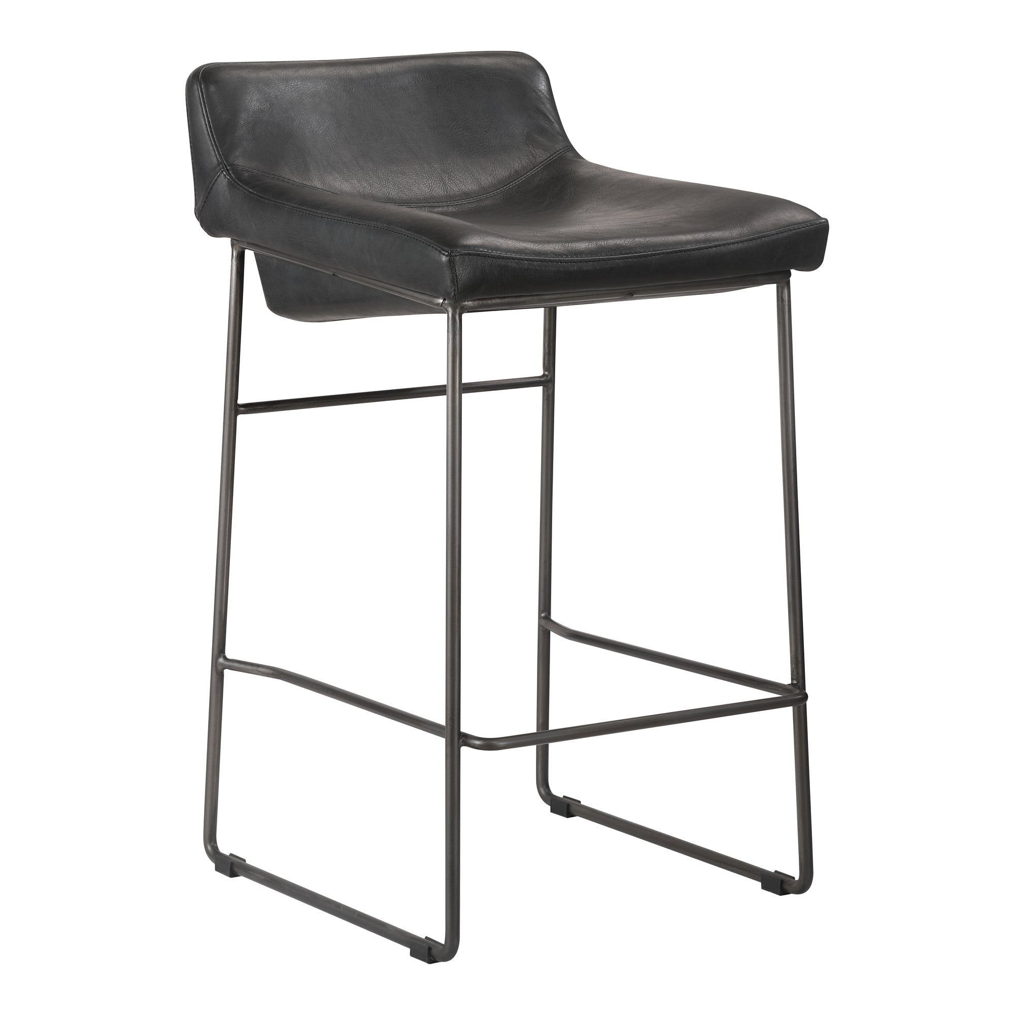 Starlet Counter Stool Open Road Leather - Set of Two Counter Stool Moe's    Four Hands, Mid Century Modern Furniture, Old Bones Furniture Company, Old Bones Co, Modern Mid Century, Designer Furniture, Furniture Sale, Warehouse Furniture Sale, Starlet Counter Stool Open Road Leather - Set of Two Sale, https://www.oldbonesco.com/