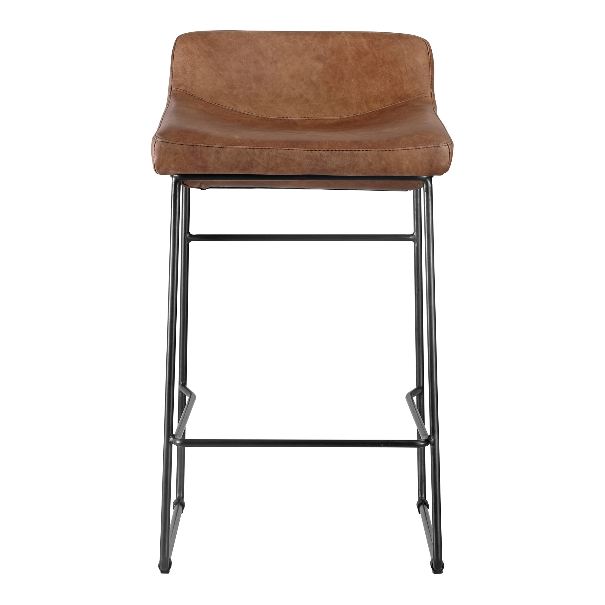 Starlet Counter Stool Open Road Leather - Set of Two Counter Stool Moe's    Four Hands, Mid Century Modern Furniture, Old Bones Furniture Company, Old Bones Co, Modern Mid Century, Designer Furniture, Furniture Sale, Warehouse Furniture Sale, Starlet Counter Stool Open Road Leather - Set of Two Sale, https://www.oldbonesco.com/