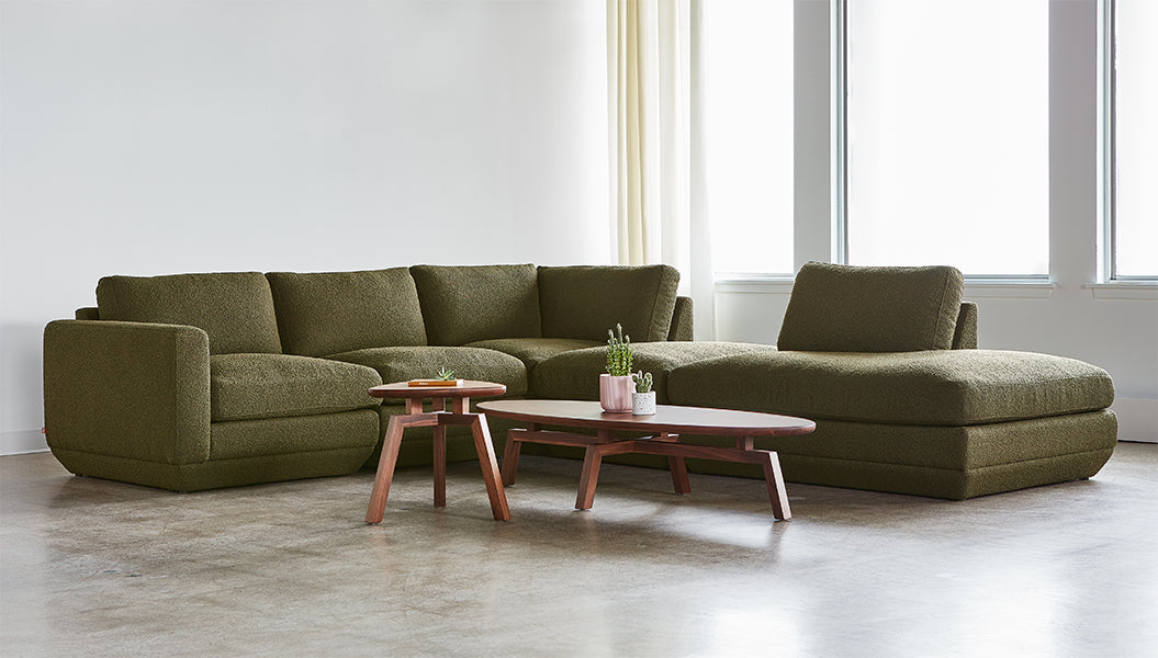 Podium Modular 5PC Seating Group A Sectionals Gus*     Four Hands, Mid Century Modern Furniture, Old Bones Furniture Company, Old Bones Co, Modern Mid Century, Designer Furniture, https://www.oldbonesco.com/