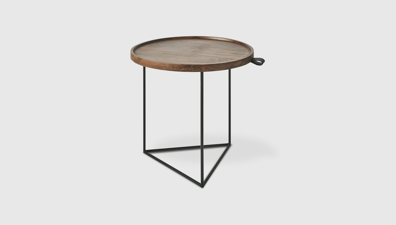 Porter End Table Natural Walnut / BlackEnd Table Gus*  Natural Walnut Black  Four Hands, Mid Century Modern Furniture, Old Bones Furniture Company, Old Bones Co, Modern Mid Century, Designer Furniture, https://www.oldbonesco.com/