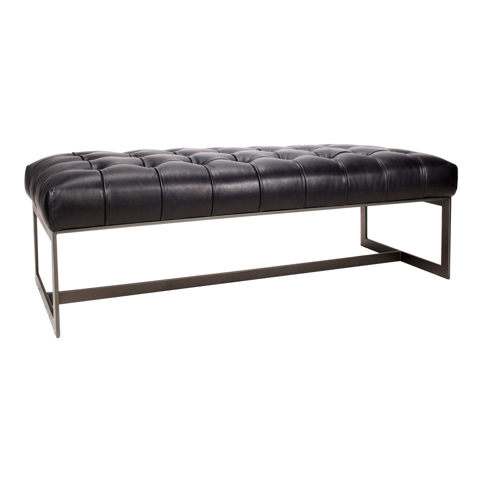 Wyatt Leather Bench Living Room Benches Moe's    Four Hands, Mid Century Modern Furniture, Old Bones Furniture Company, Old Bones Co, Modern Mid Century, Designer Furniture, Furniture Sale, Warehouse Furniture Sale, Wyatt Leather Bench Sale, https://www.oldbonesco.com/