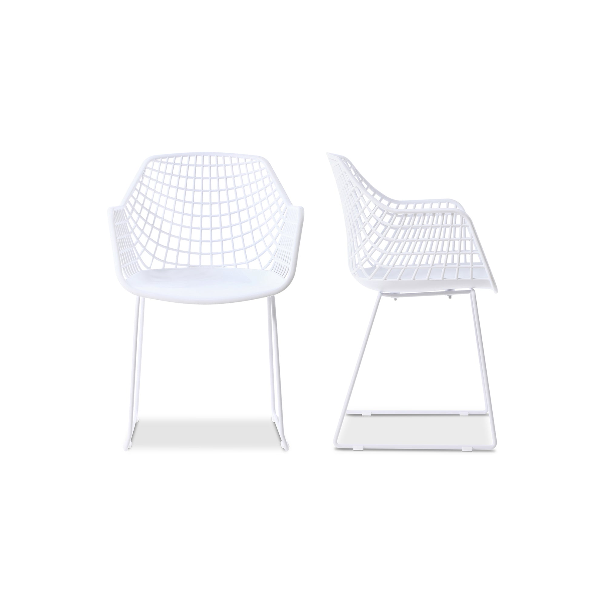 Honolulu Chair - Set of 2 WhiteChair Moe's White   Four Hands, Mid Century Modern Furniture, Old Bones Furniture Company, Old Bones Co, Modern Mid Century, Designer Furniture, Furniture Sale, Warehouse Furniture Sale, Honolulu Chair - Set of 2 Sale, https://www.oldbonesco.com/