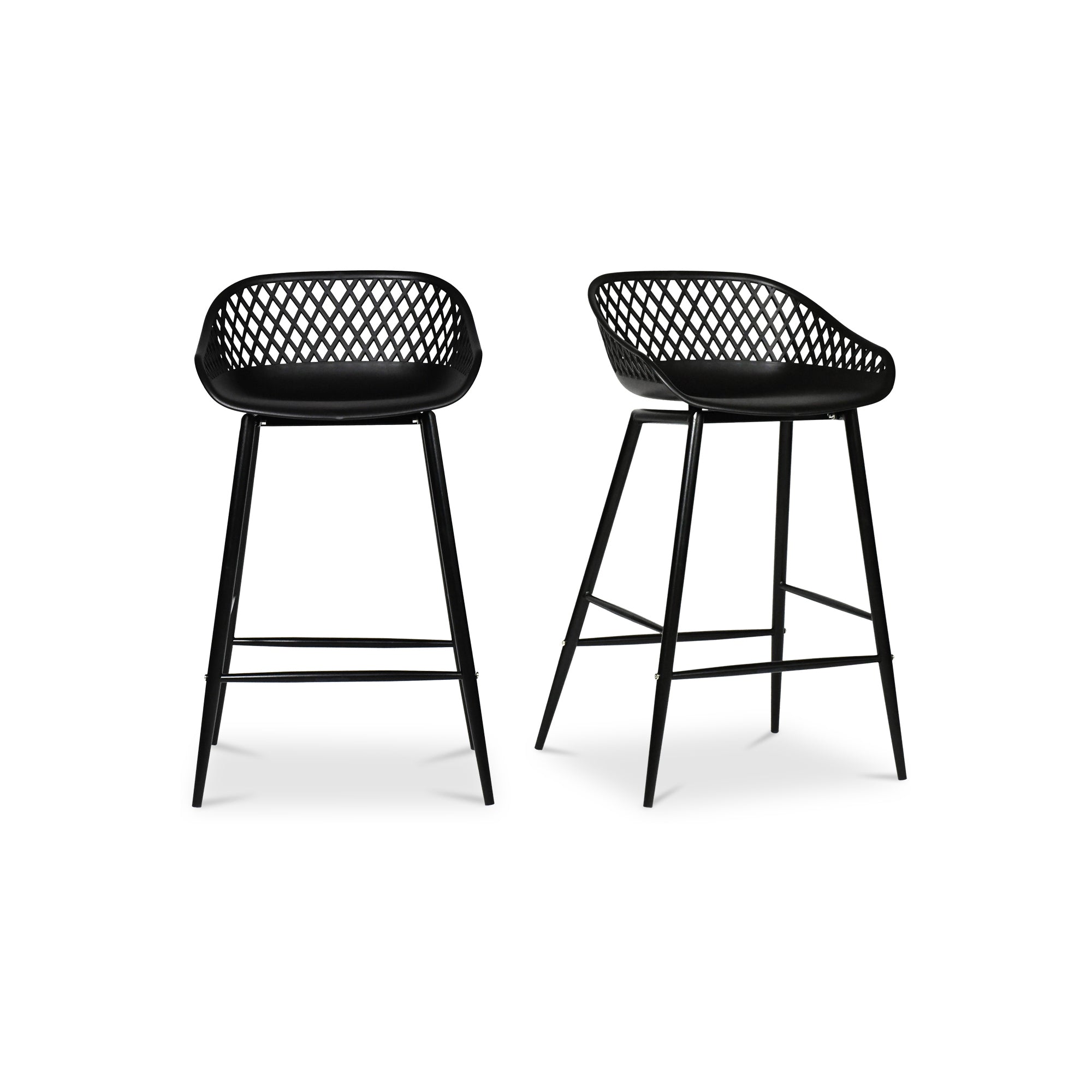 Piazza Outdoor Counter Stool - Set of Two Counter Stools Moe's Black    Counter Stools,https://www.oldbonesco.com,Mid Century Furniture, Furniture Sale, Old Bones Co, Mid Century Sale, Four Hands Furniture, Sale,Gus, Sale,Perigold Piazza Outdoor Counter Stool - Set of Two Counter Stools Sale, Perigold Sale Piazza Outdoor Counter Stool - Set of Two,Piazza Outdoor Counter Stool - Set of Two Lulu and Georgia,Burke Decor Sale Piazza Outdoor Counter Stool - Set of Two, open box furniture,Open Box Piazza Outdoor 