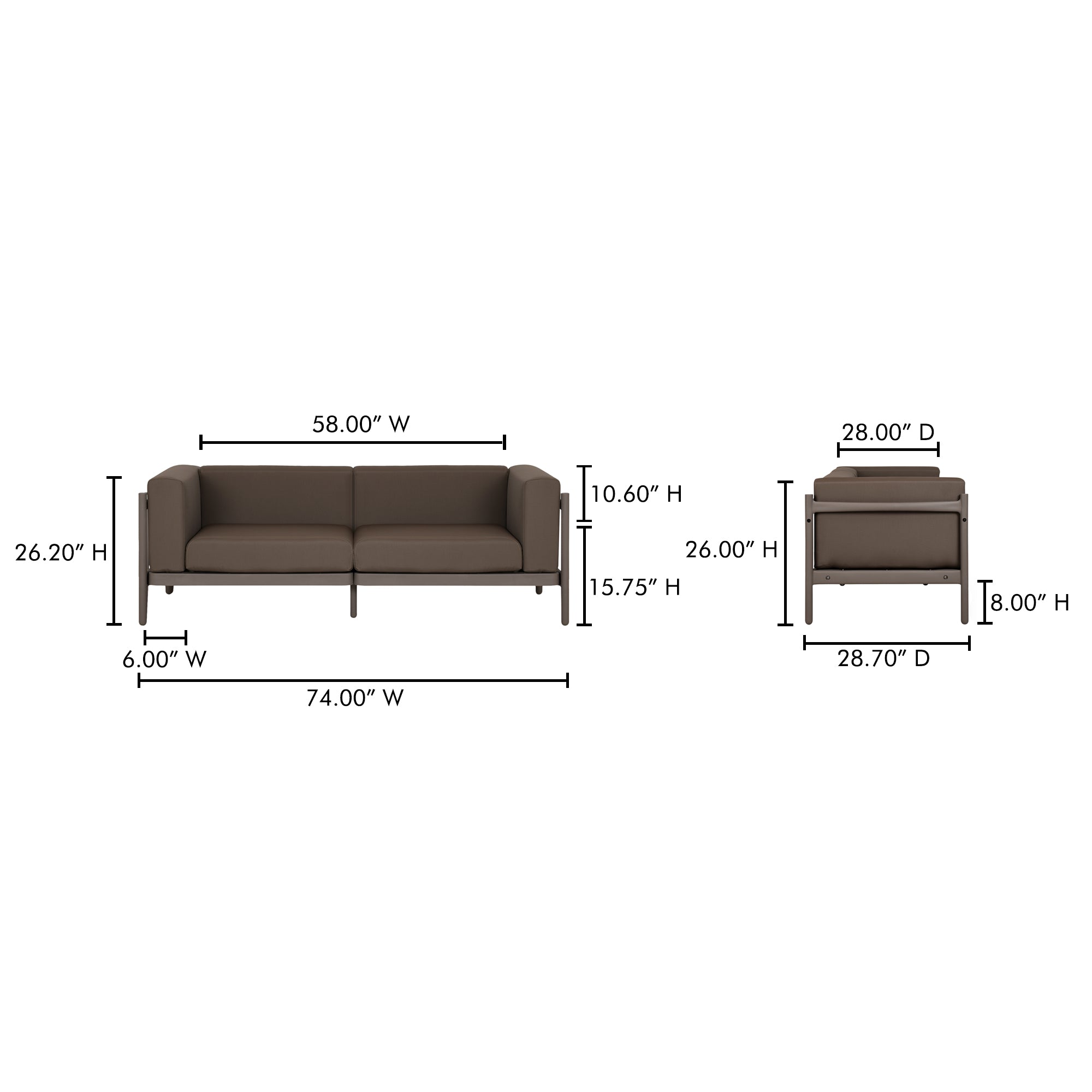 Suri Outdoor 2-Seat Sofa Sofas Moe's     Sofas,https://www.oldbonesco.com,Mid Century Furniture, Furniture Sale, Old Bones Co, Mid Century Sale, Four Hands Furniture, Sale,Gus, Sale,Perigold Suri Outdoor 2-Seat Sofa Sofas Sale, Perigold Sale Suri Outdoor 2-Seat Sofa,Suri Outdoor 2-Seat Sofa Lulu and Georgia,Burke Decor Sale Suri Outdoor 2-Seat Sofa, open box furniture,Open Box Suri Outdoor 2-Seat Sofa